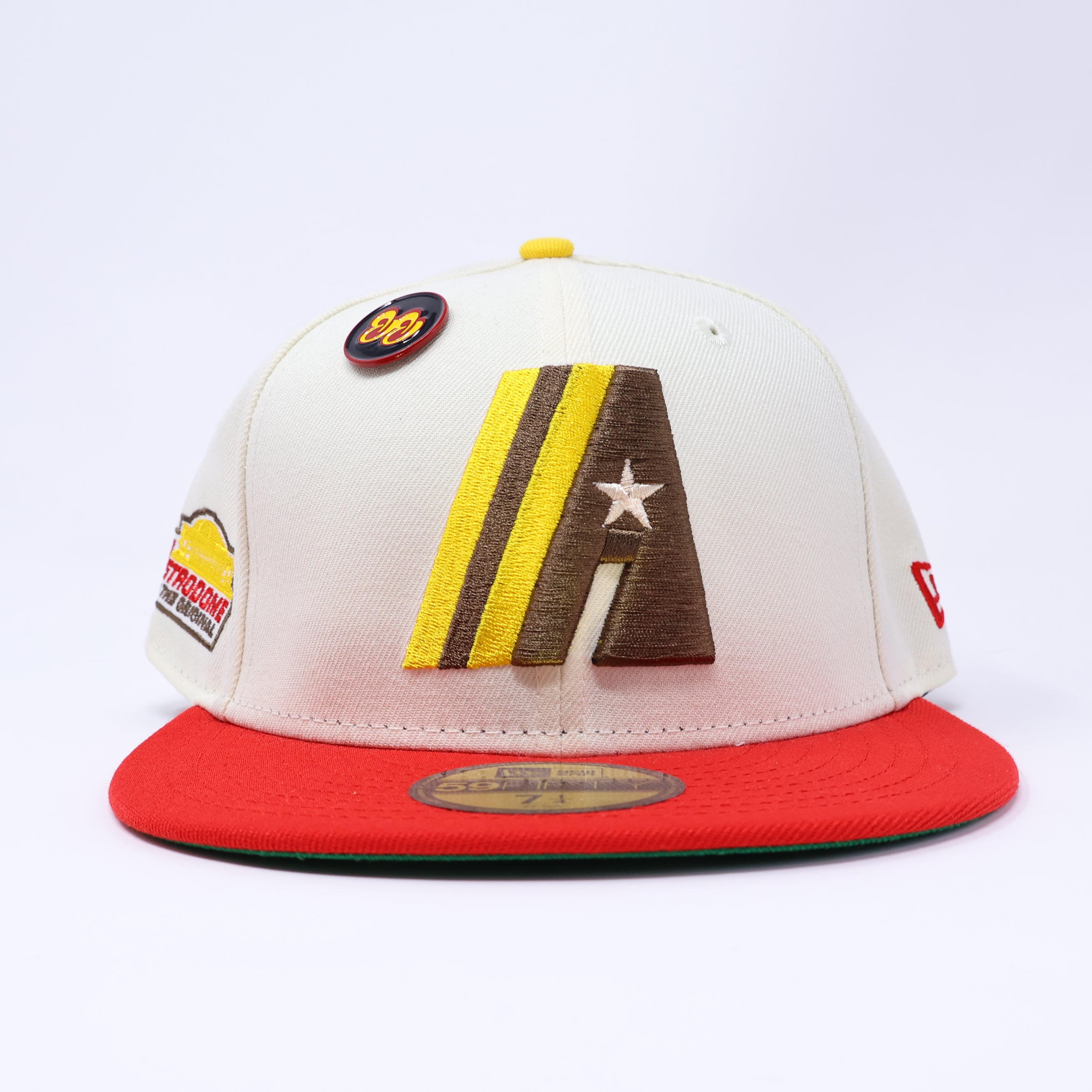 7 1/4 Chrome Houston Astros Prototype Astrodome Proper Store MLB 59fifty New Era Fitted Cap Hat
