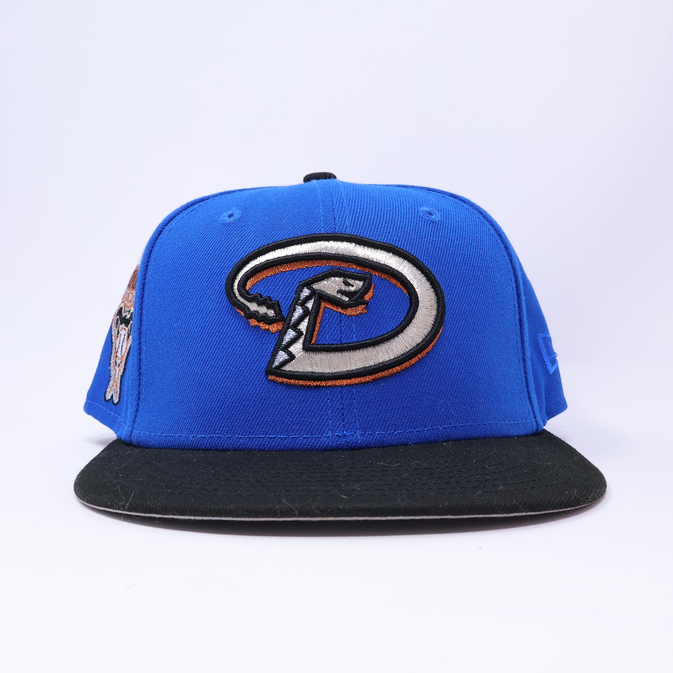 USED 1/4 Blue Arizona Diamondbacks 1998 Inaugural 59fifty New Era Fitted Hat Cap