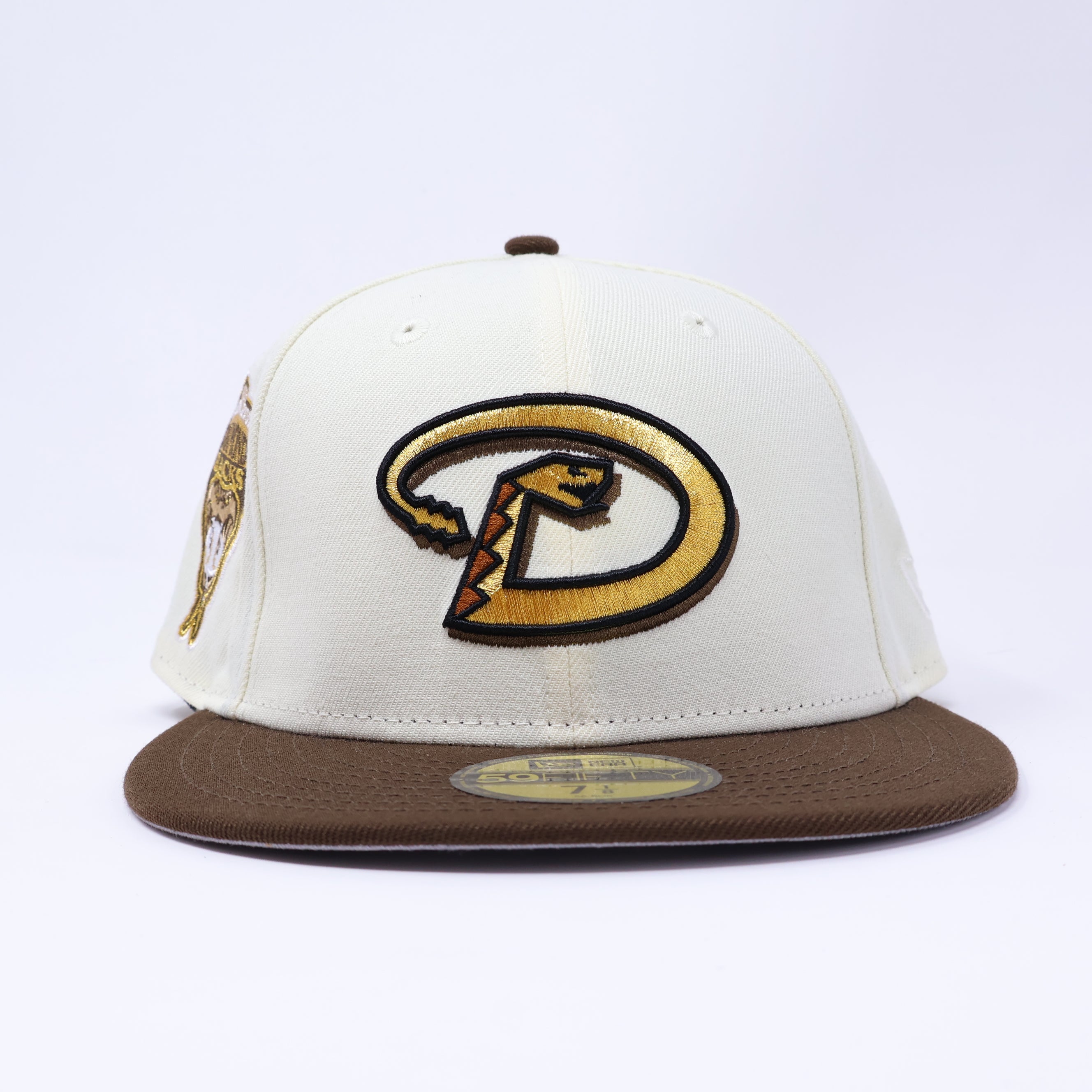 NWT 1/8 Chrome Arizona Diamondbacks 1998 Inaugural Season 59fifty New Era Fitted Hat Cap