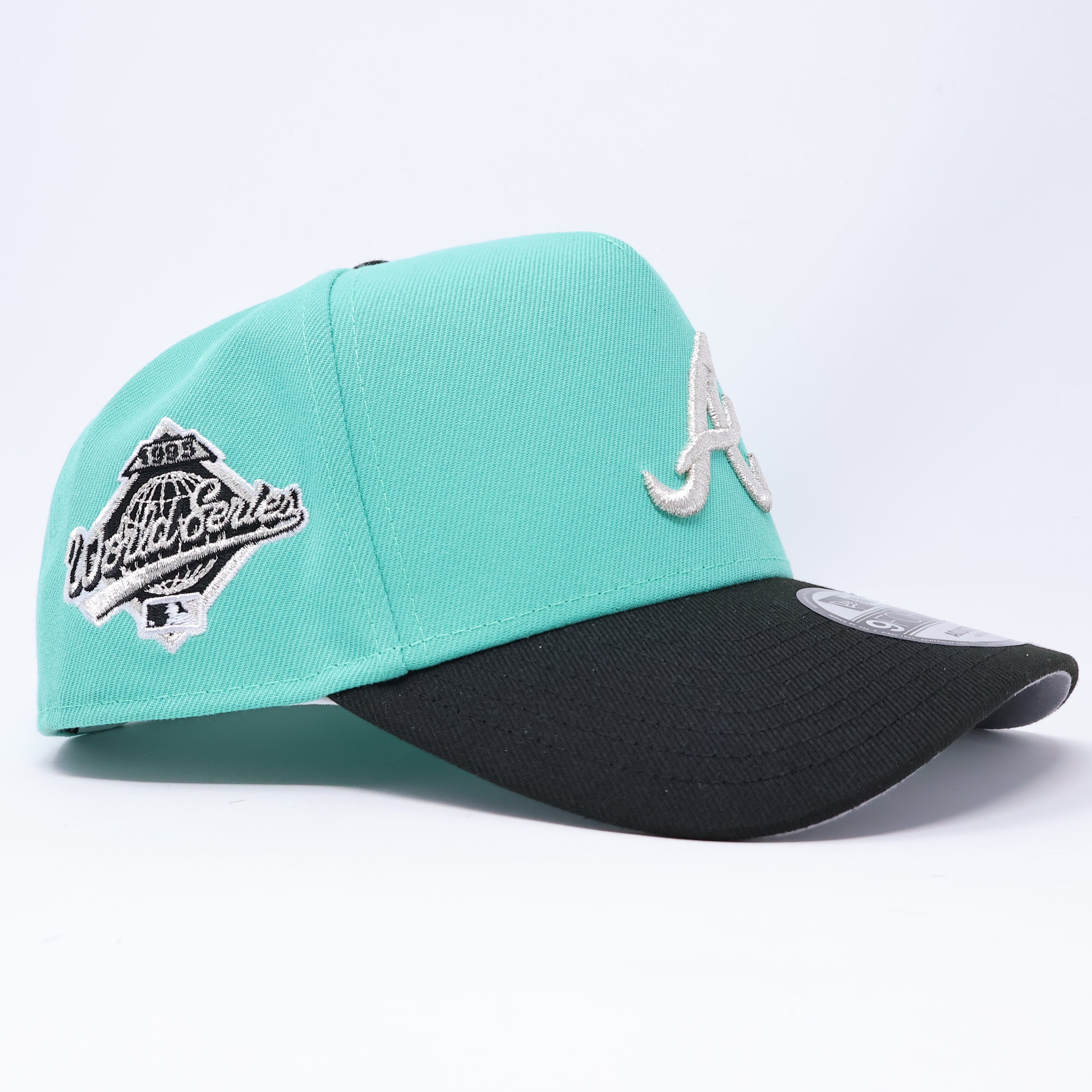 NWT Turquoise Atlanta Braves 1995 World Series 9Forty A-Frame New Era Adjustable Snapback Hat 5 Panel