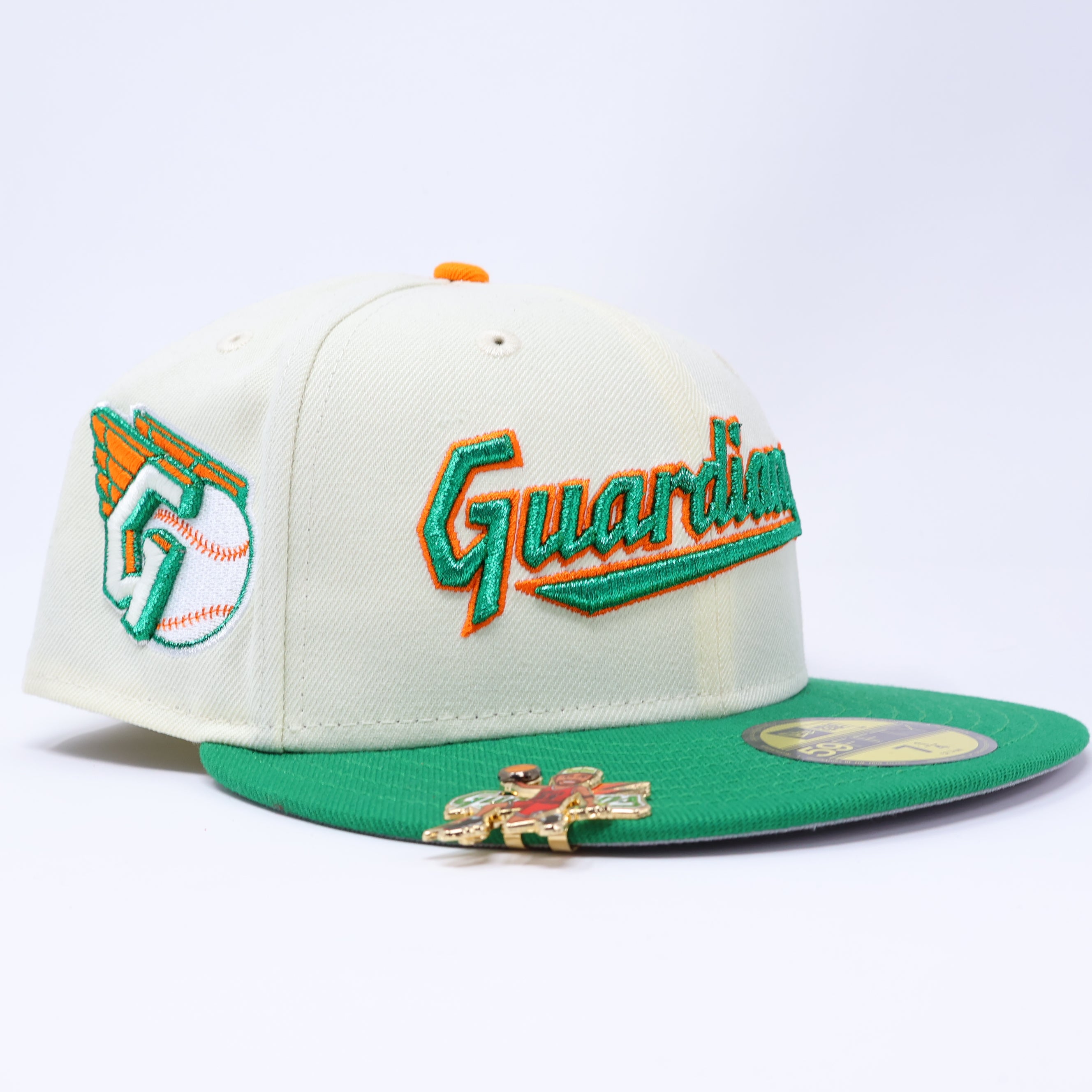NWT 1/4 Chrome Cleveland Guardians Gatorade Inspired 59fifty New Era Fitted Hat Cap