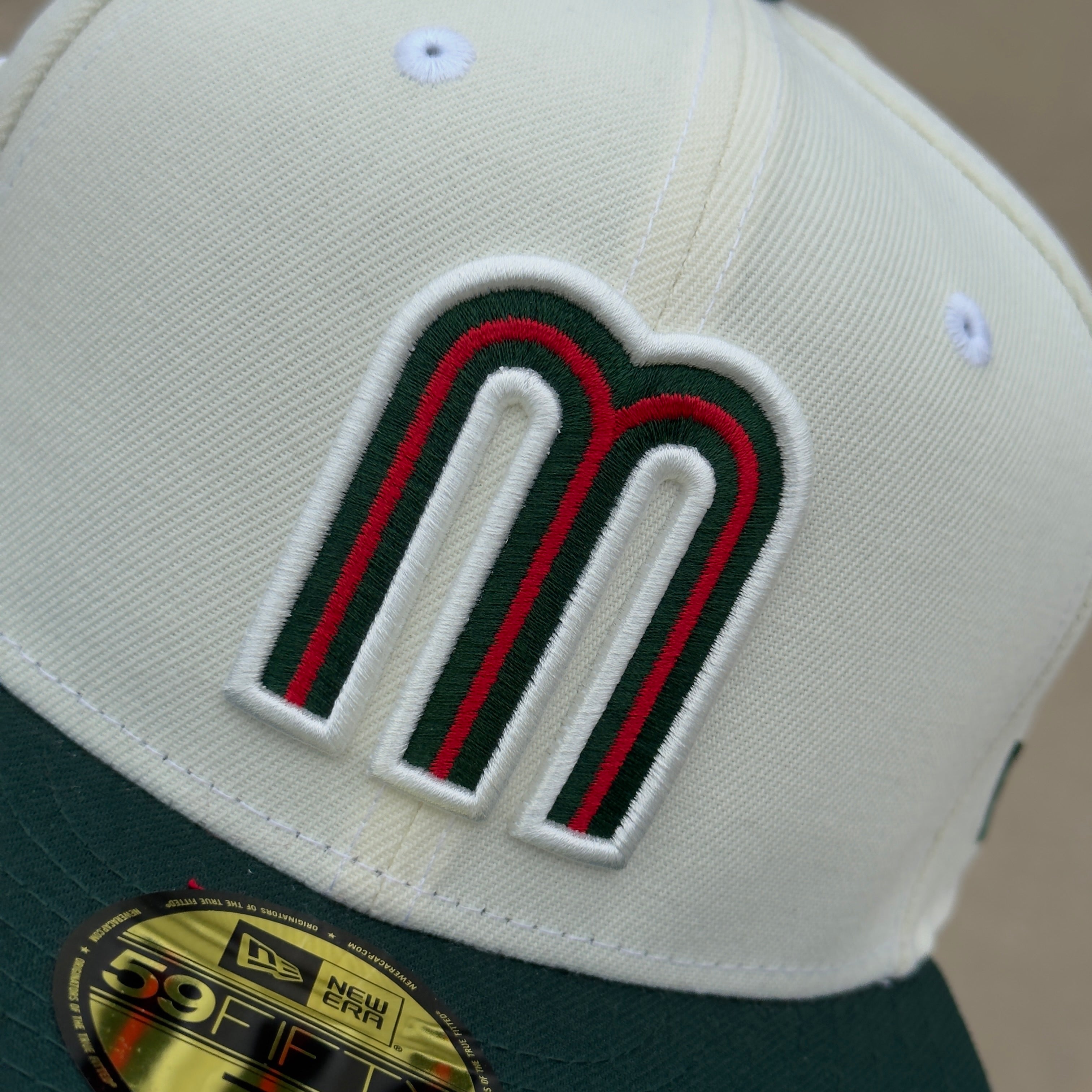 7 1/2 NEW Chrome Mexico WBC Classic League Mexican Flag 59fifty New Era Fitted Cap Hat