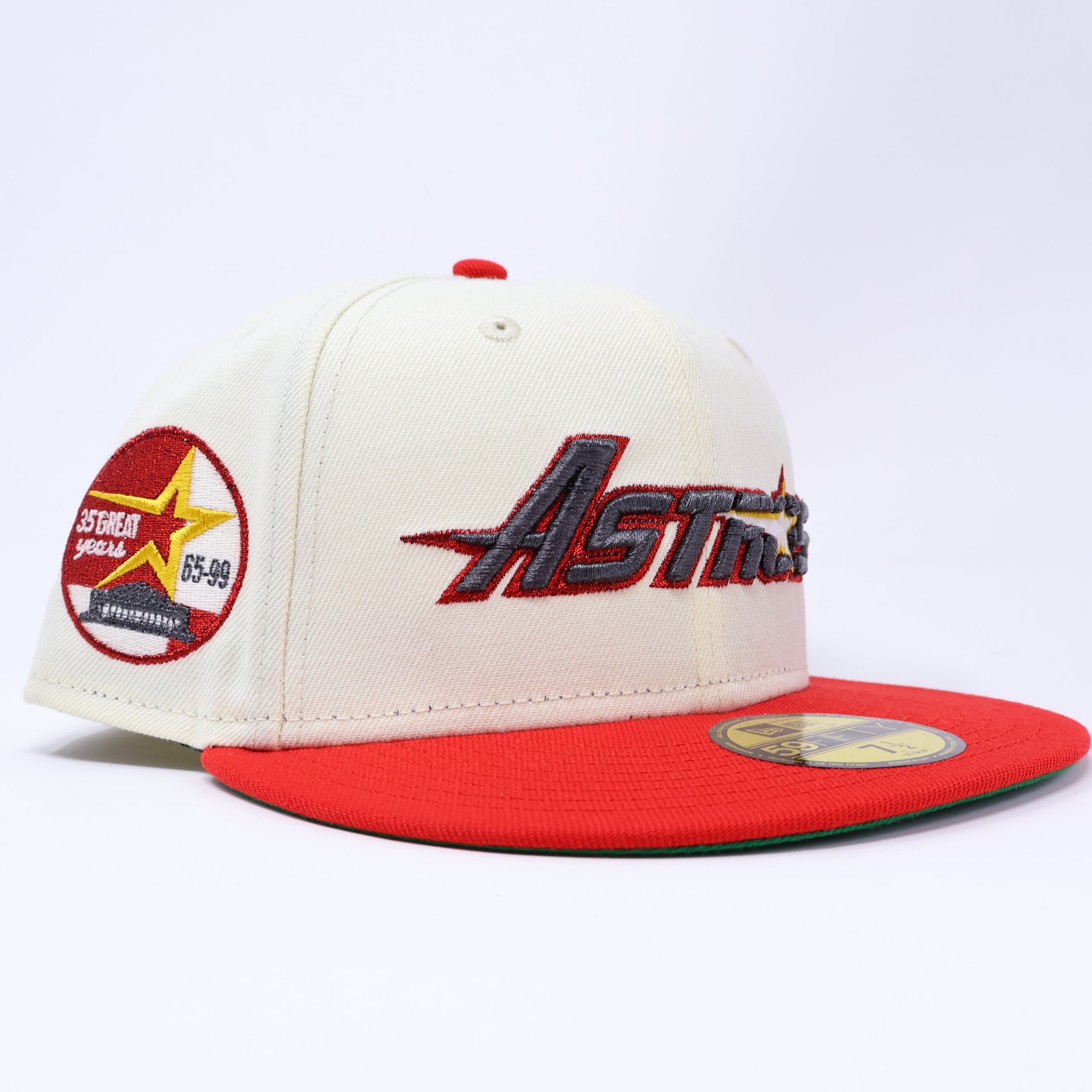 NEW 1/2 Chrome Houston Astros 35 Great Years Hatclub 59FIFTY New Era Fitted Hat