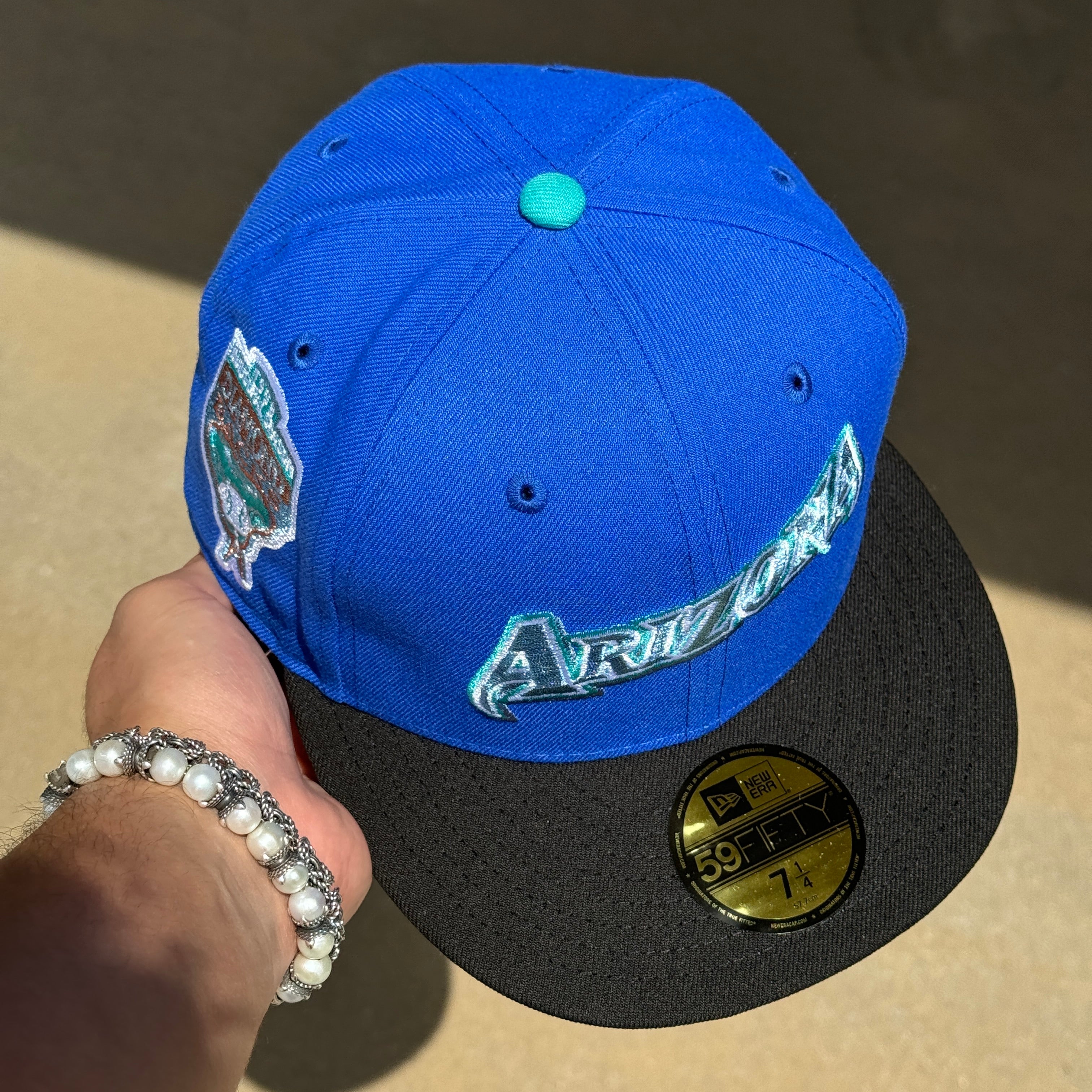 NEW Blue Arizona Diamondbacks 1998 Inaugural Season 59fifty New Era Fitted Hat Cap