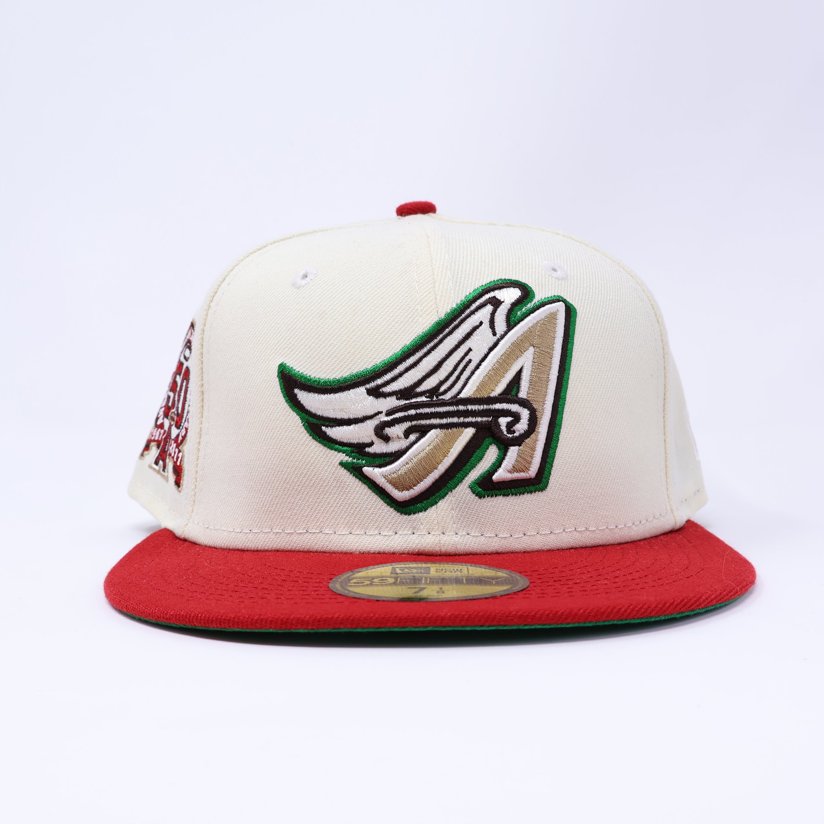 NWT 1/8 Chrome Los Angeles Angels 50th Anniversary 59fifty New Era Fitted Hat Cap