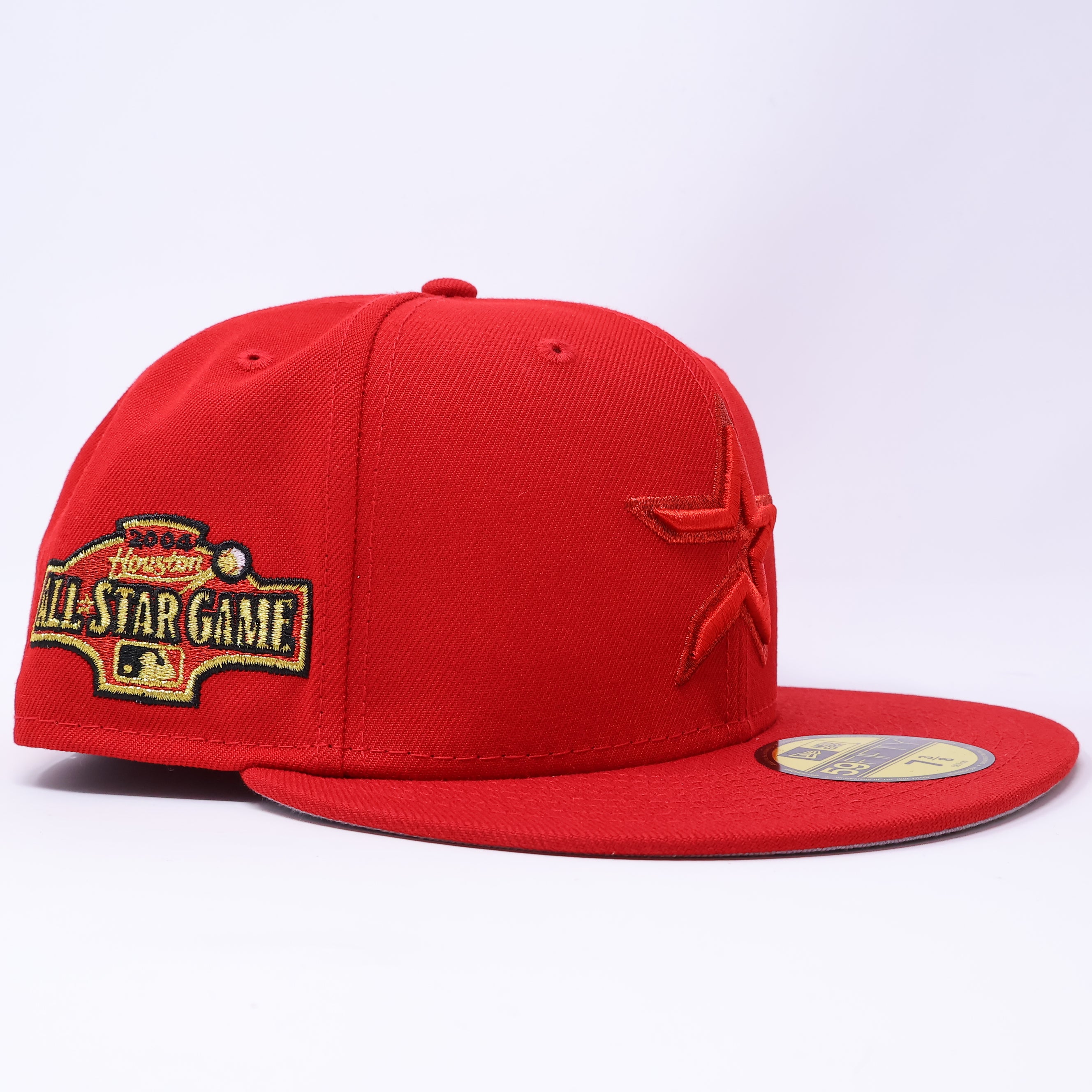 NWT Red Houston Astros 2004 All Star Game 59fifty New Era Fitted Cap Hat