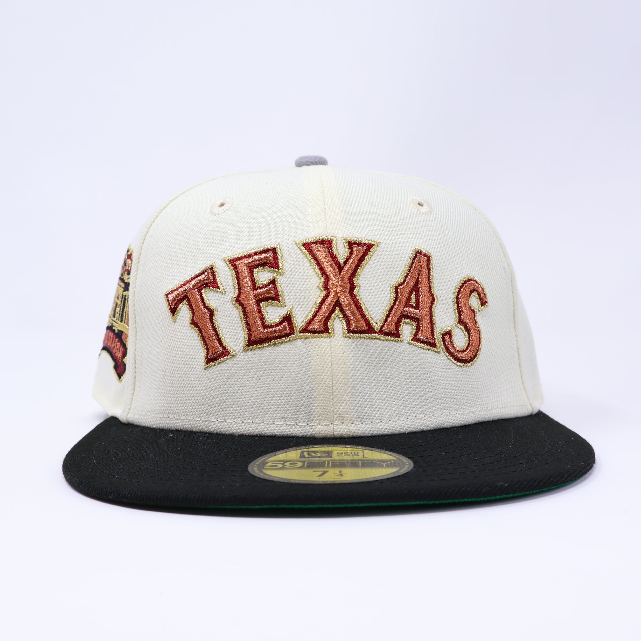 NWT 1/4 Chrome Dallas Texas Rangers Final Season 59fifty New Era Fitted Hat Cap