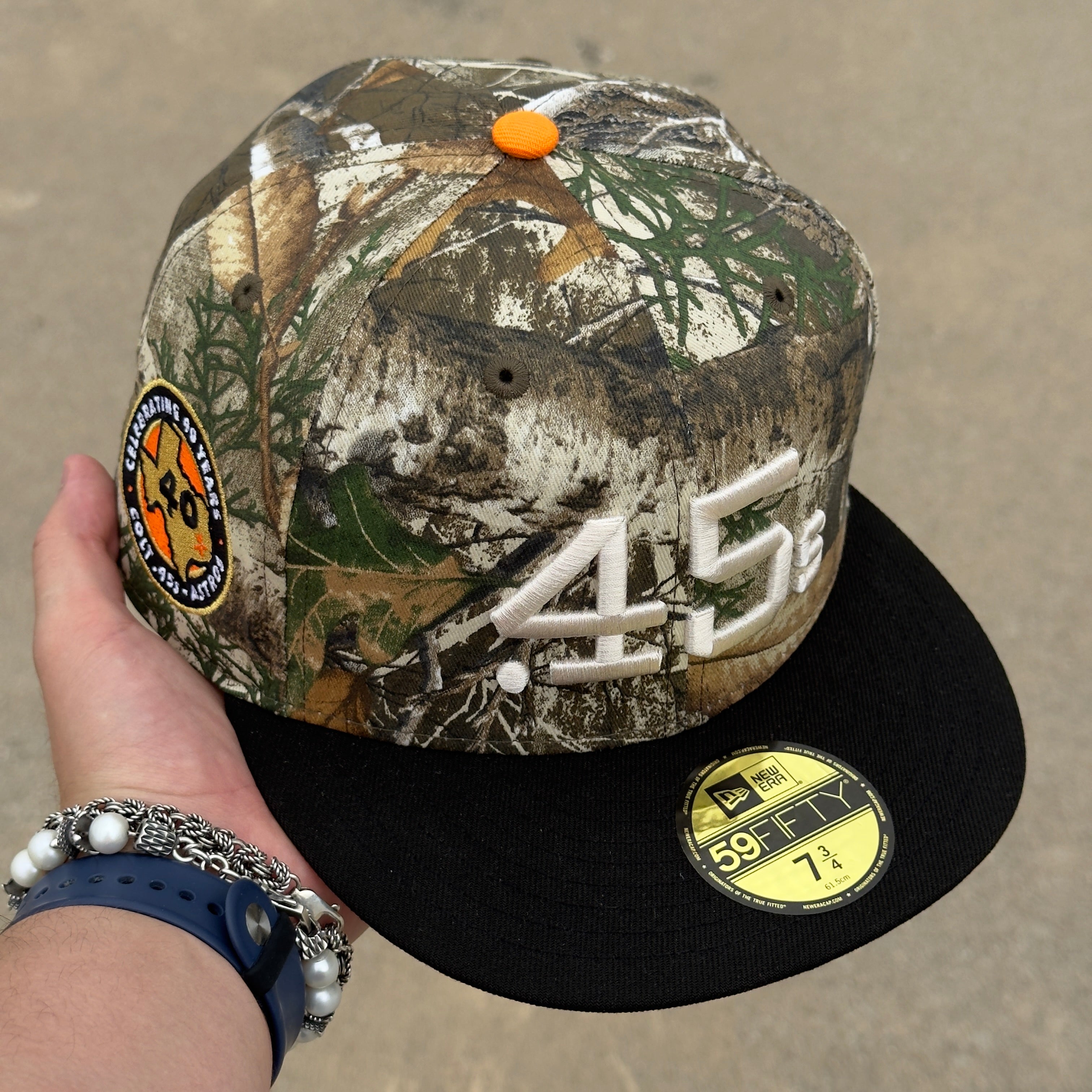 7 3/4 NEW Camo Realtree Houston Astros Colt 45 40 Years 59fifty New Era Fitted Cap