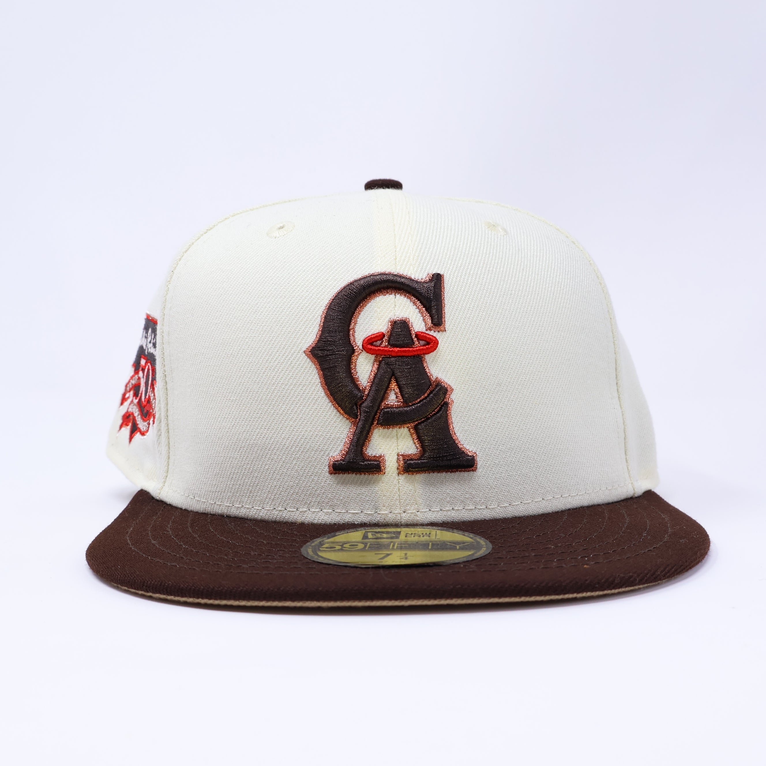 NWT 1/4 Chrome Los Angeles Angels Jackie Robinson 59fifty New Era Fitted Hat Cap