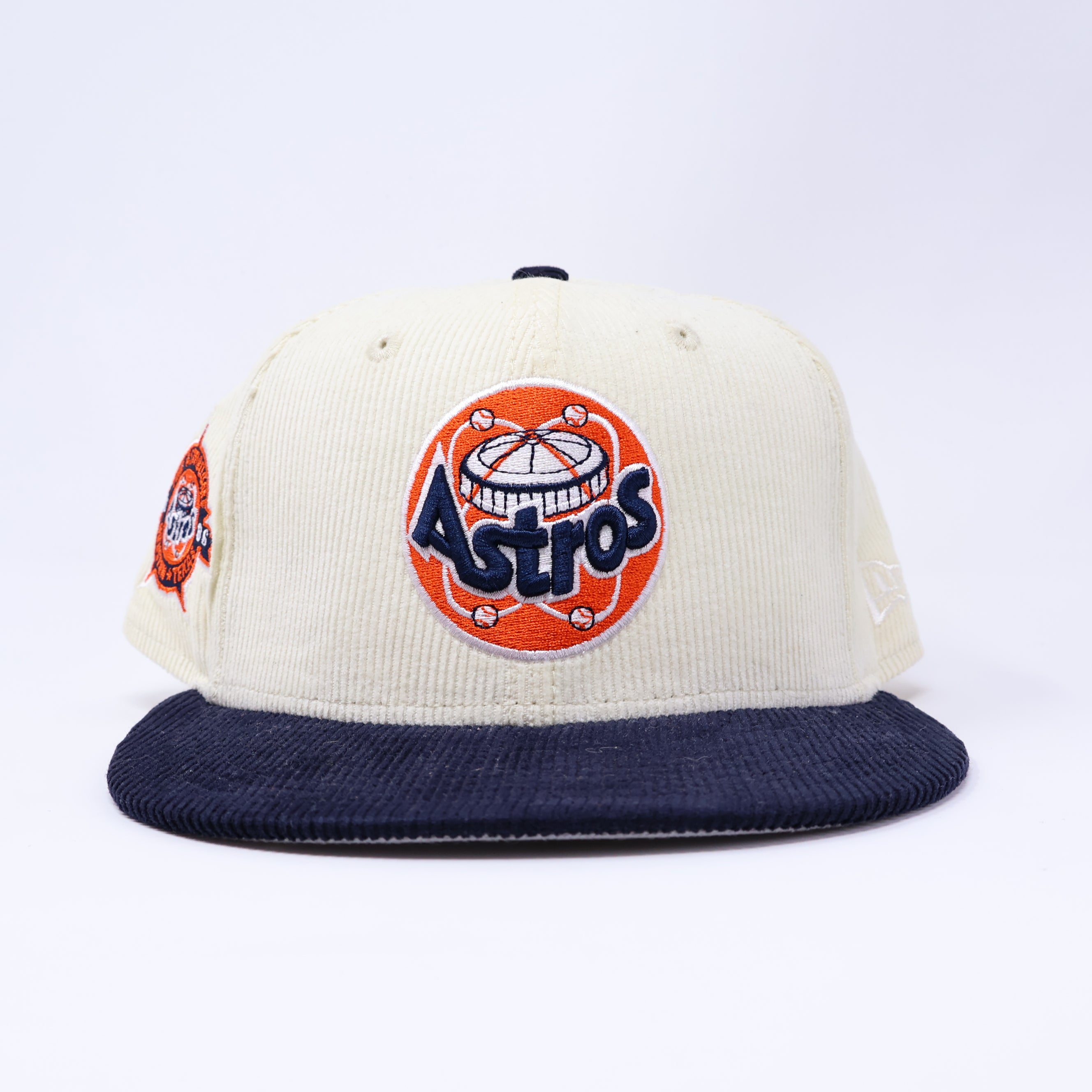 NWT 5/8 Chrome Houston Astros 1986 Astrodome 59fifty New Era Fitted Hat Cap