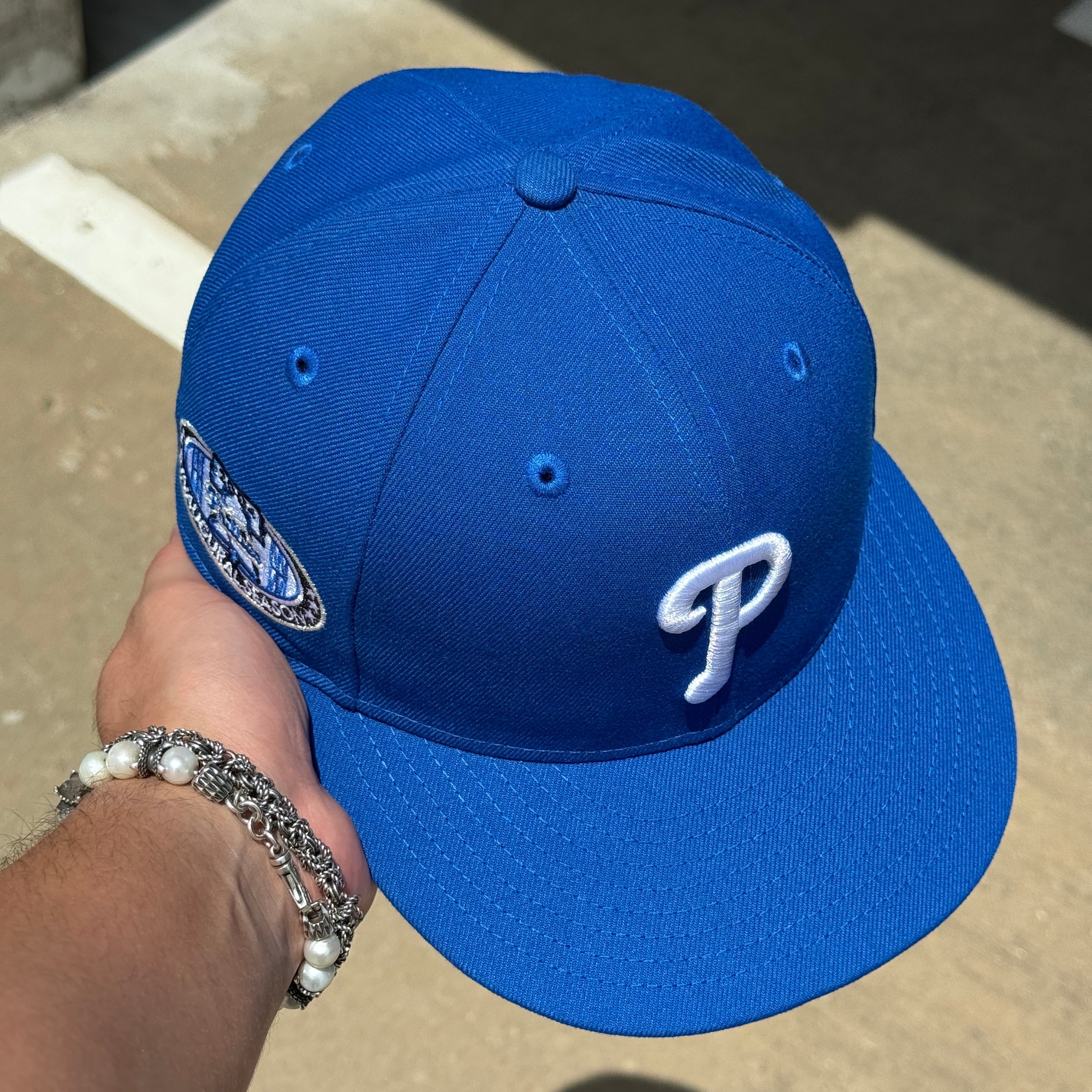 NEW 7 Blue Philadelphia Phillies 2004 Inaugural Season 59fifty New Era Fitted Hat Cap