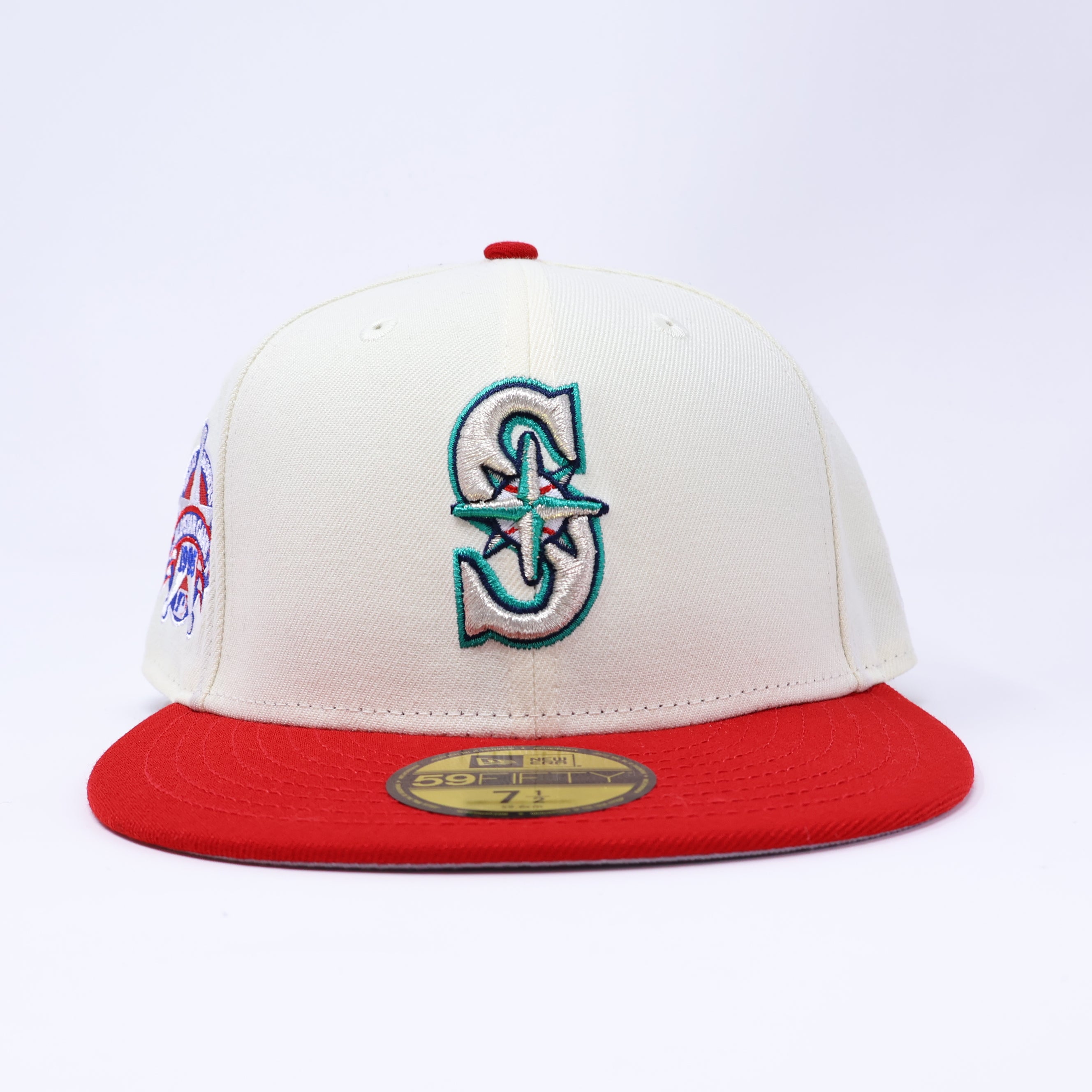 NWT 1/2 Chrome Seattle Mariners 1995 All Star Game 59fifty New Era Fitted Hat Cap