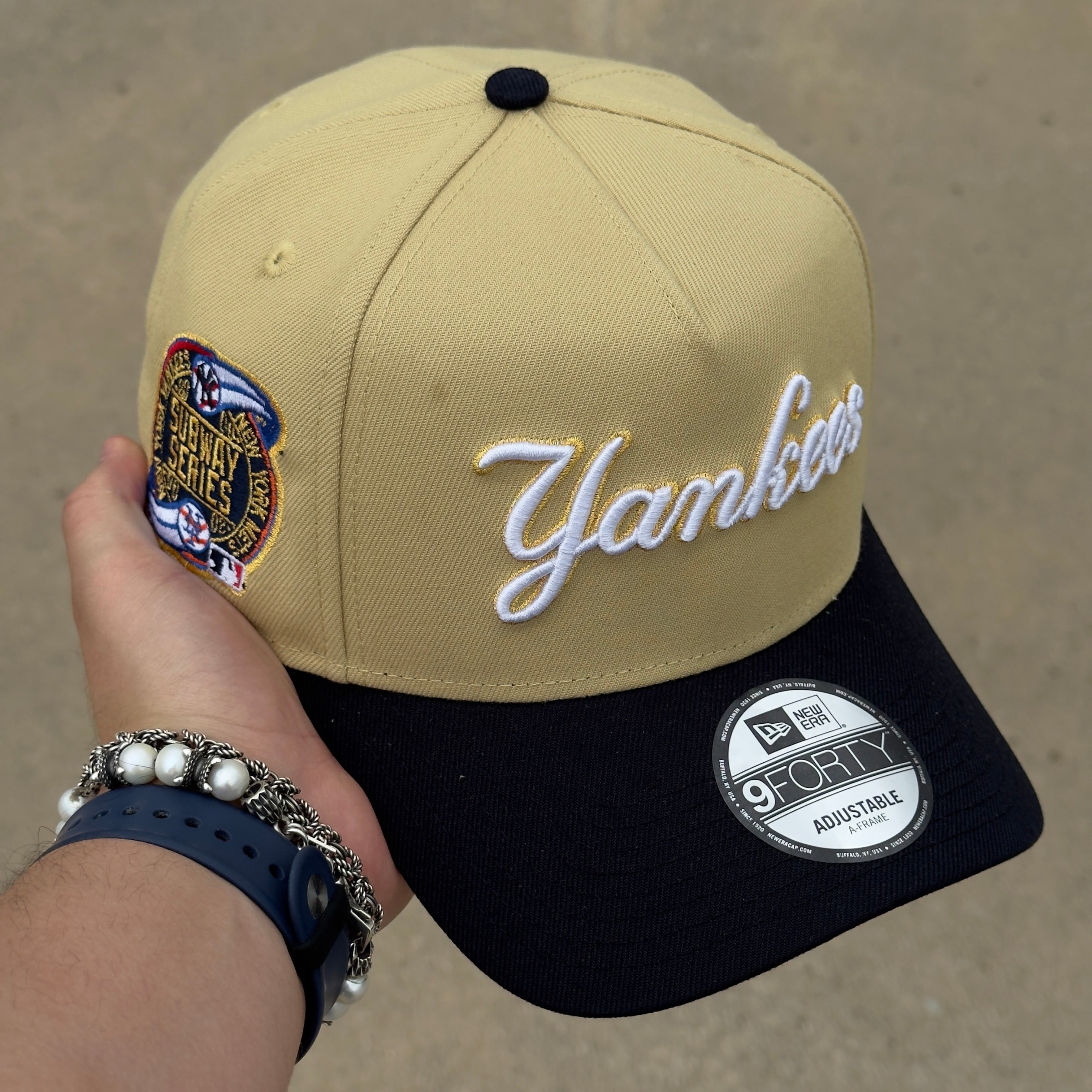 Vegas Gold New York Yankees Subway Series New Era 9Forty Adjustable One Size A-Frame