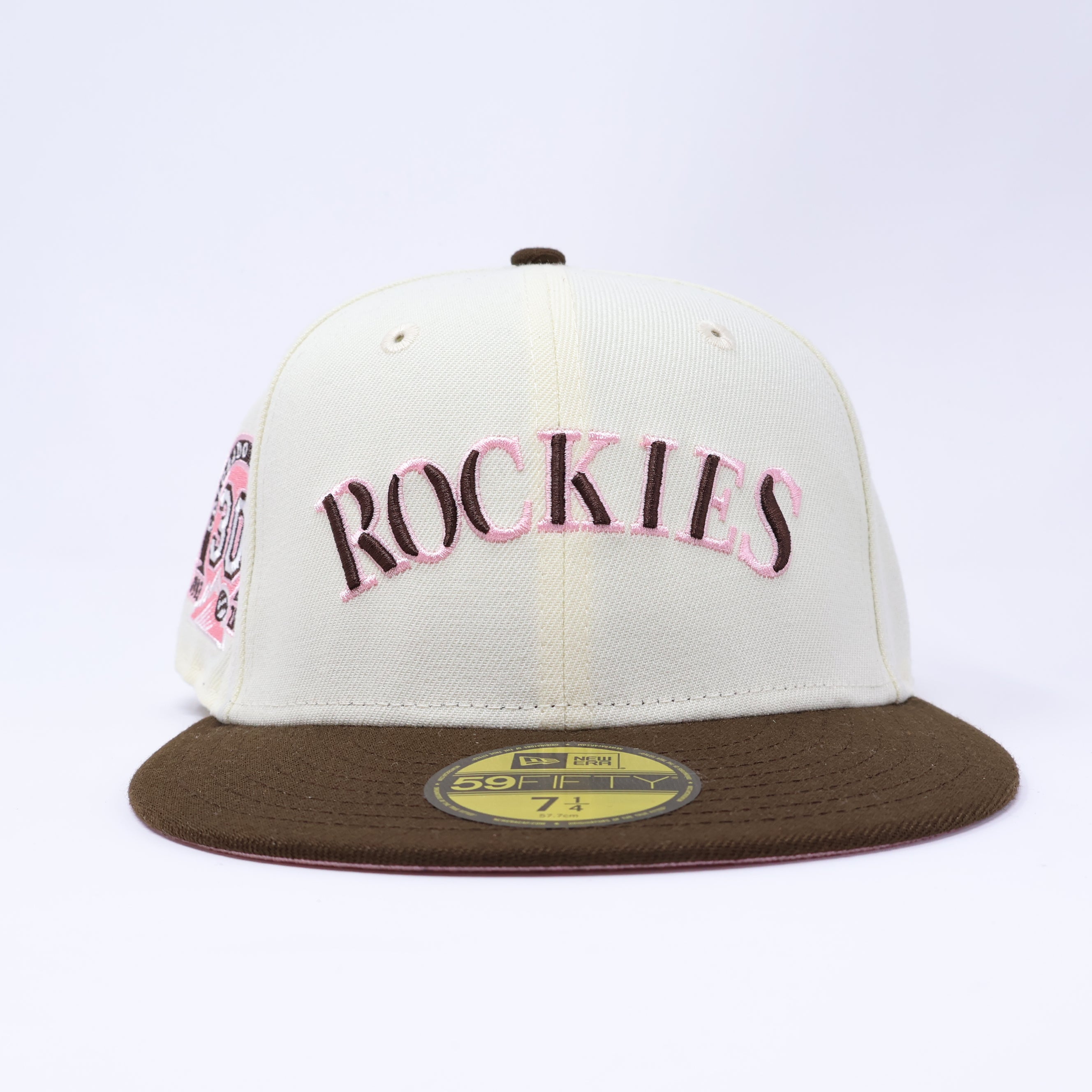 7 1/4 Chrome Pink Colorado Rockies 30th Anniversary MLB 59fifty New Era Fitted Cap