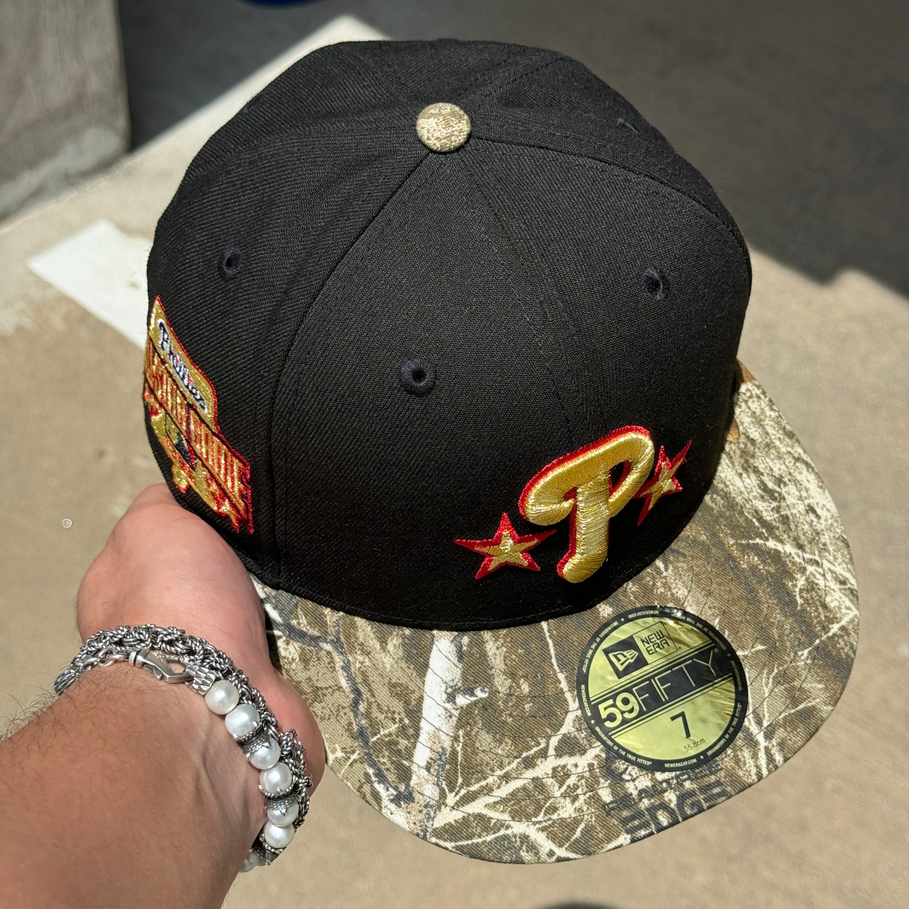 NEW 7 Black Philadelphia Phillies 1996 All Star Game 59fifty New Era Fitted Hat Cap