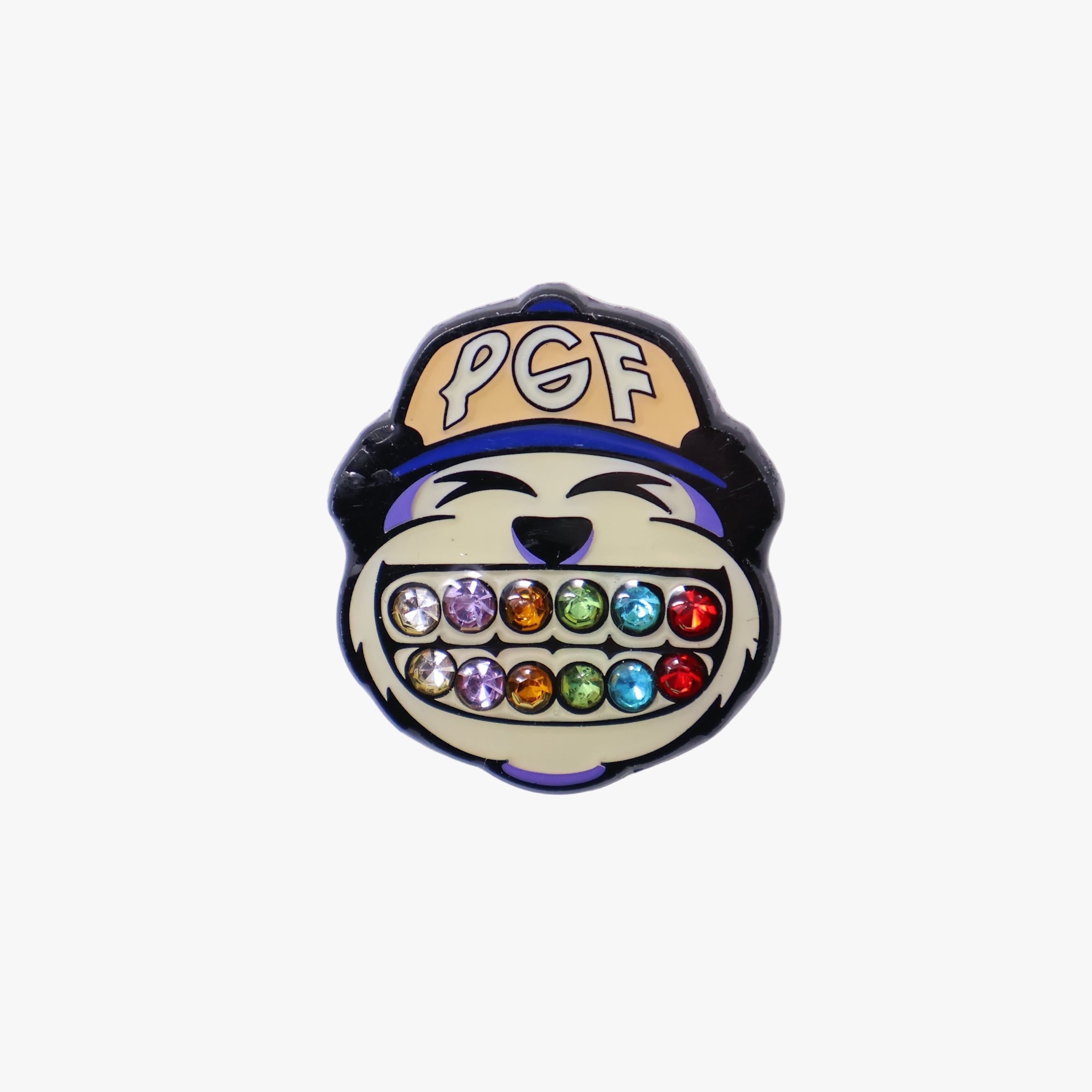 PGF Panda Rhinestone Graphic Pin