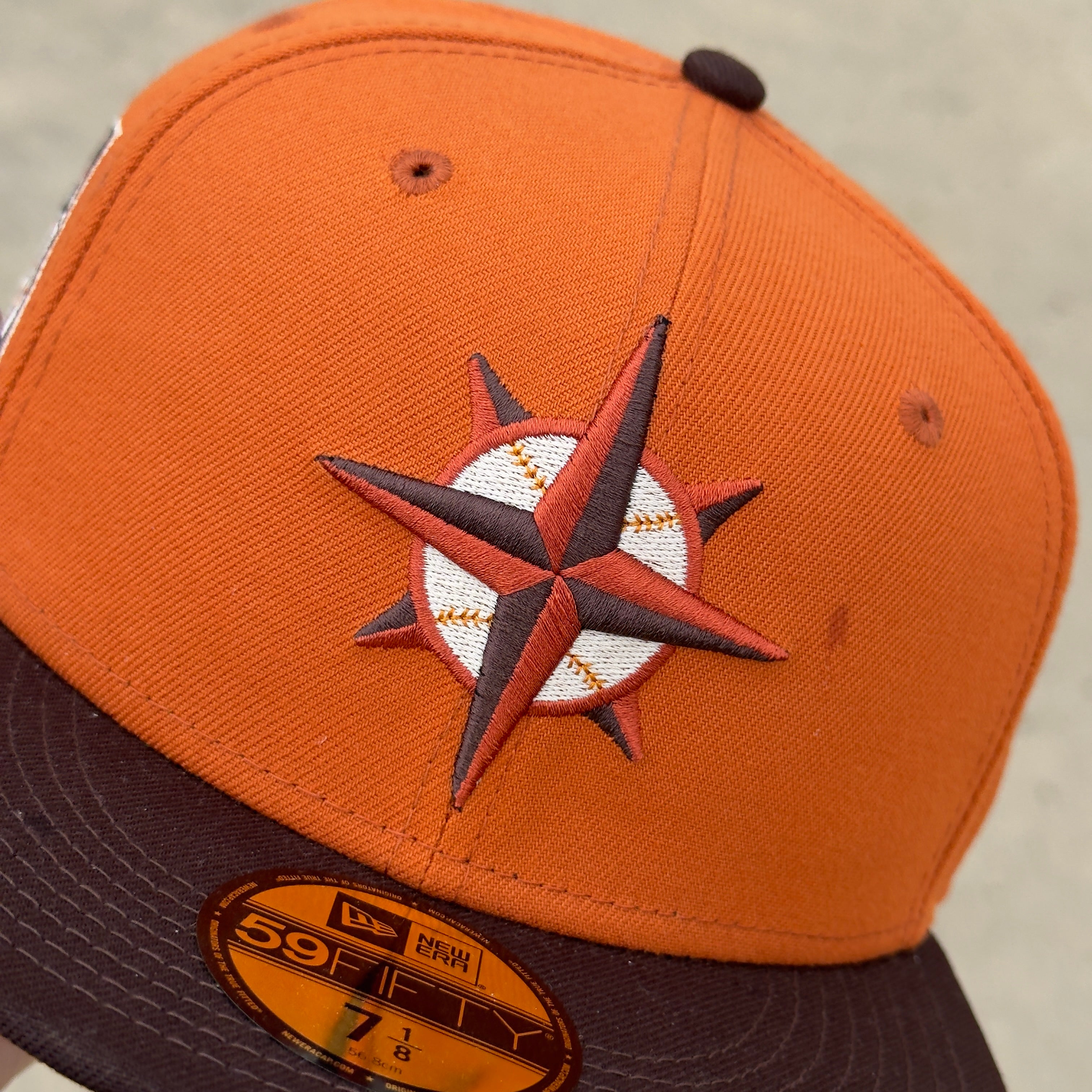 7 1/8 NEW Rust Orange Seattle Mariners 40th Anniversary 59fifty New Era Fitted Cap Hat