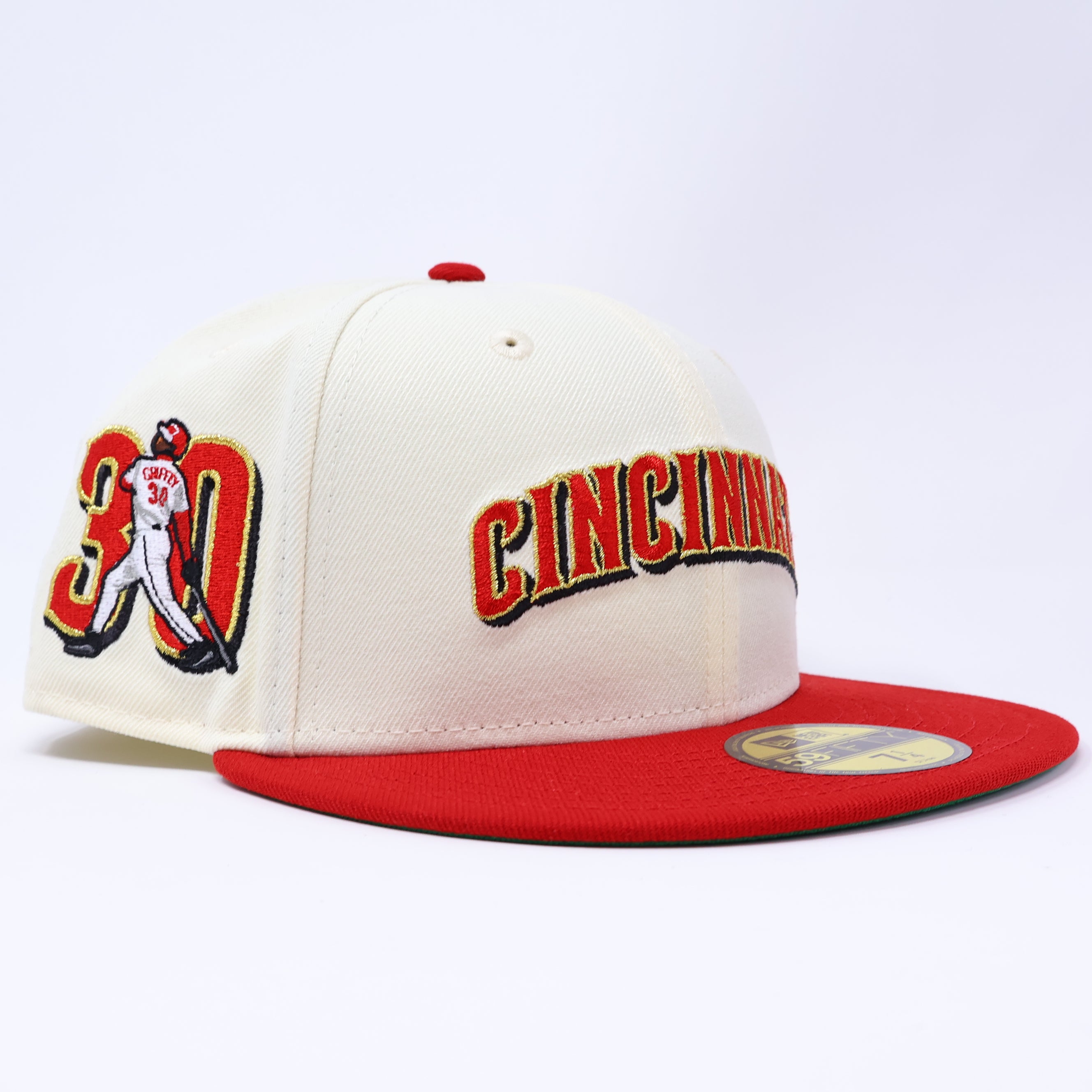 NWT Chrome Cincinnati Reds Kenneth Griffey Sr 59fifty New Era Fitted Hat Cap