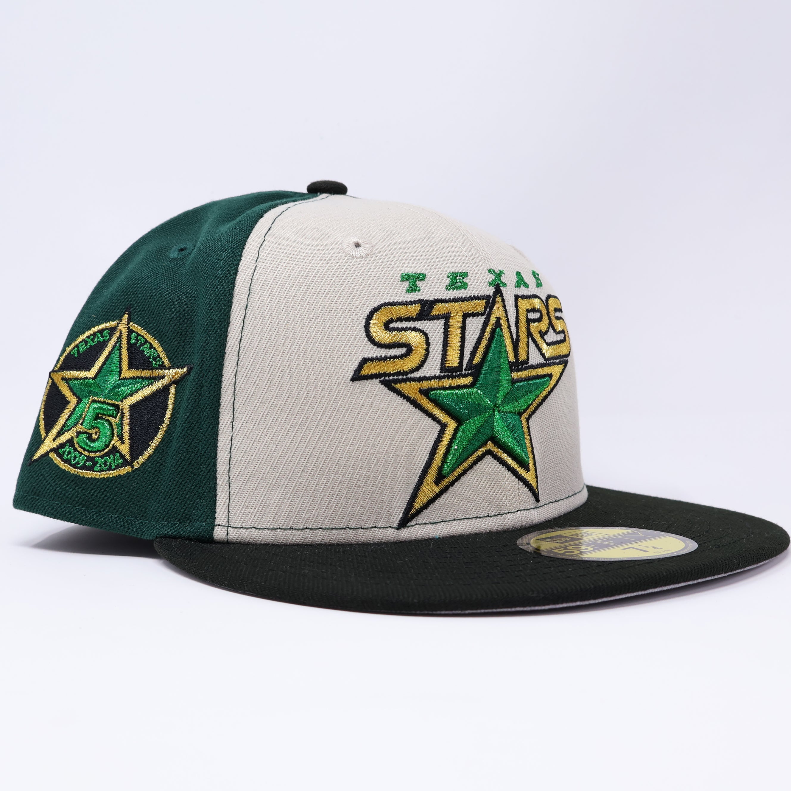 NWT 1/4 Multicolor Dallas Texas Stars AHL 59fifty New Era Fitted Hat Cap