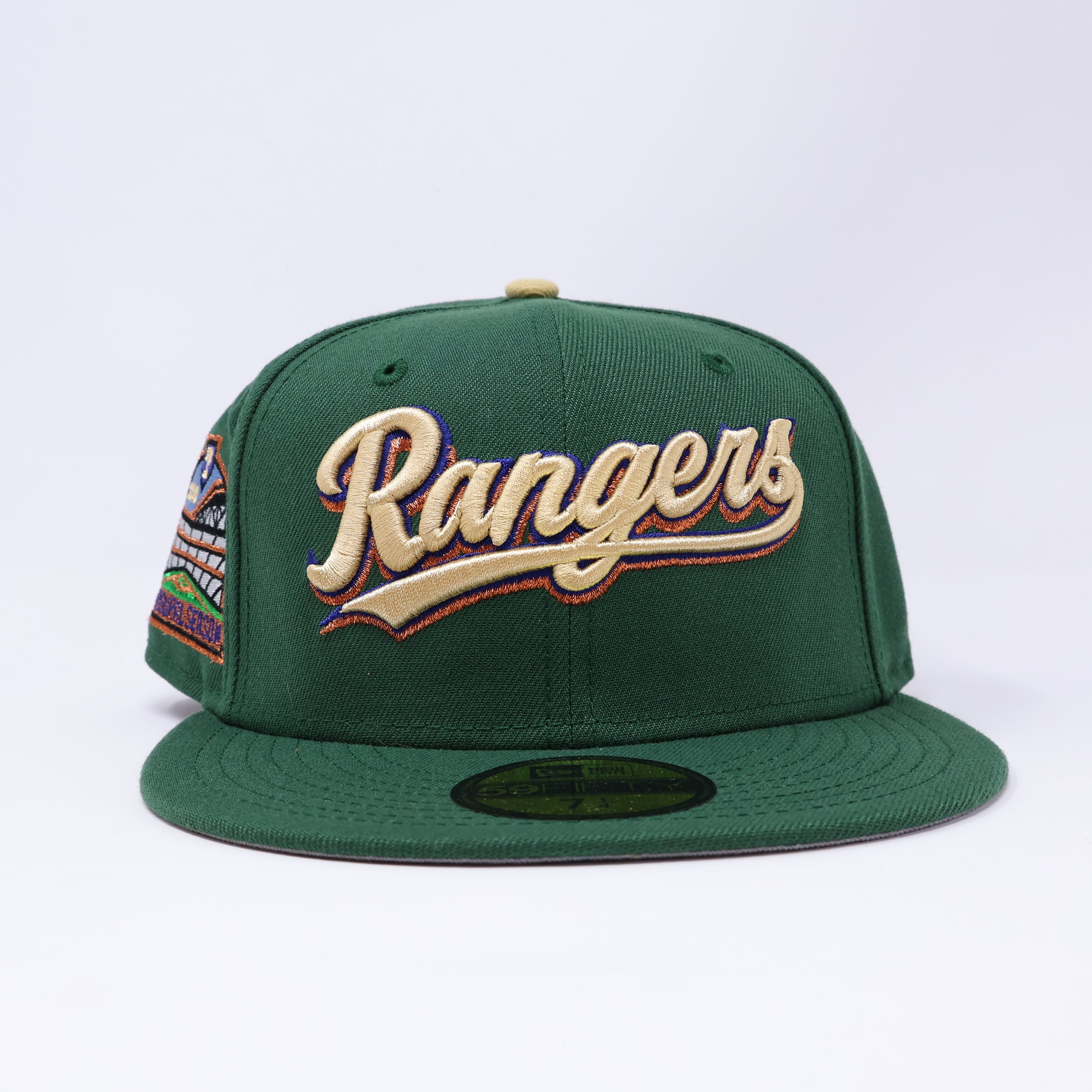 NWT 1/4 Green Dallas Texas Rangers Inaugural Season 59fifty New Era Fitted Hat Cap