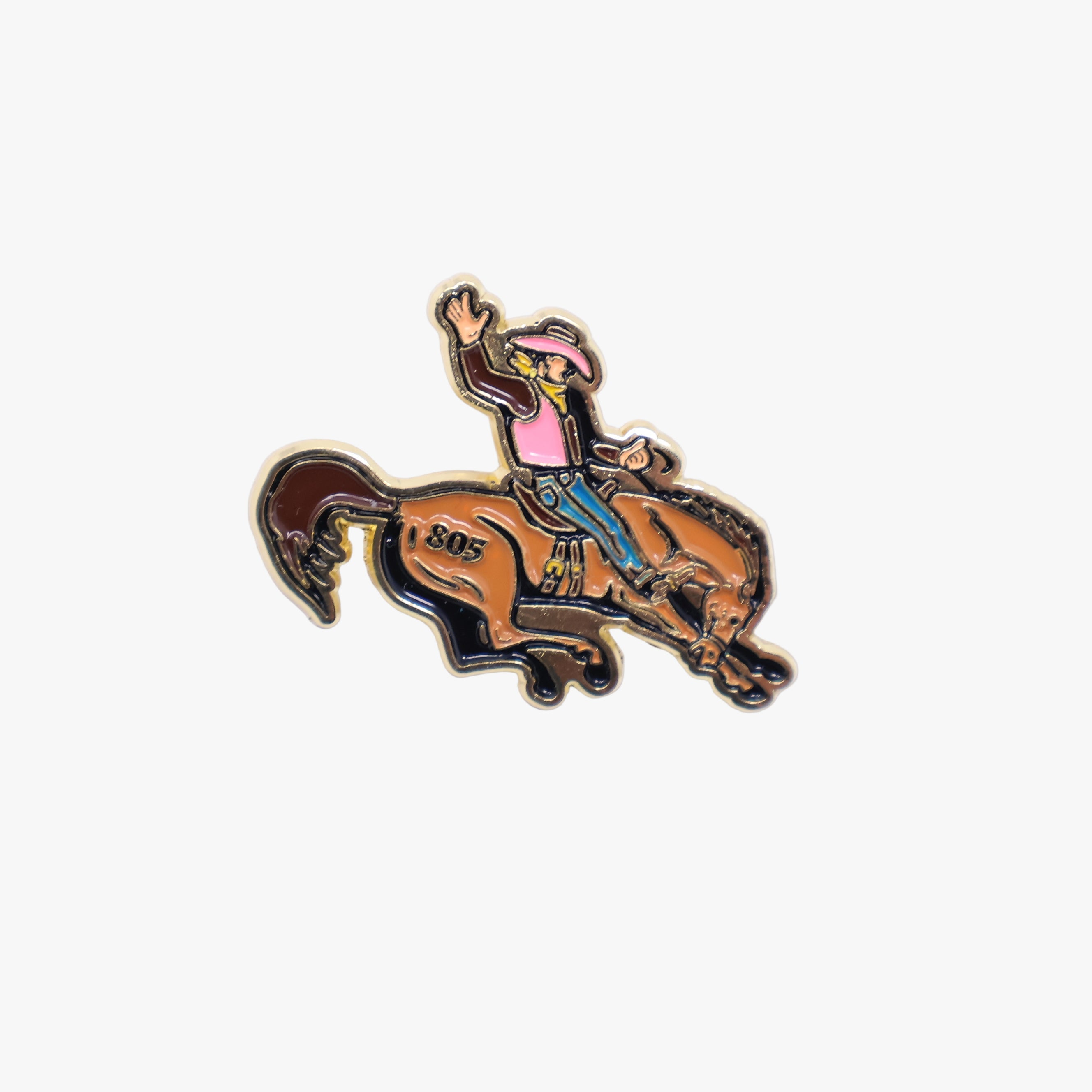 805 Cowboy Graphic Pin