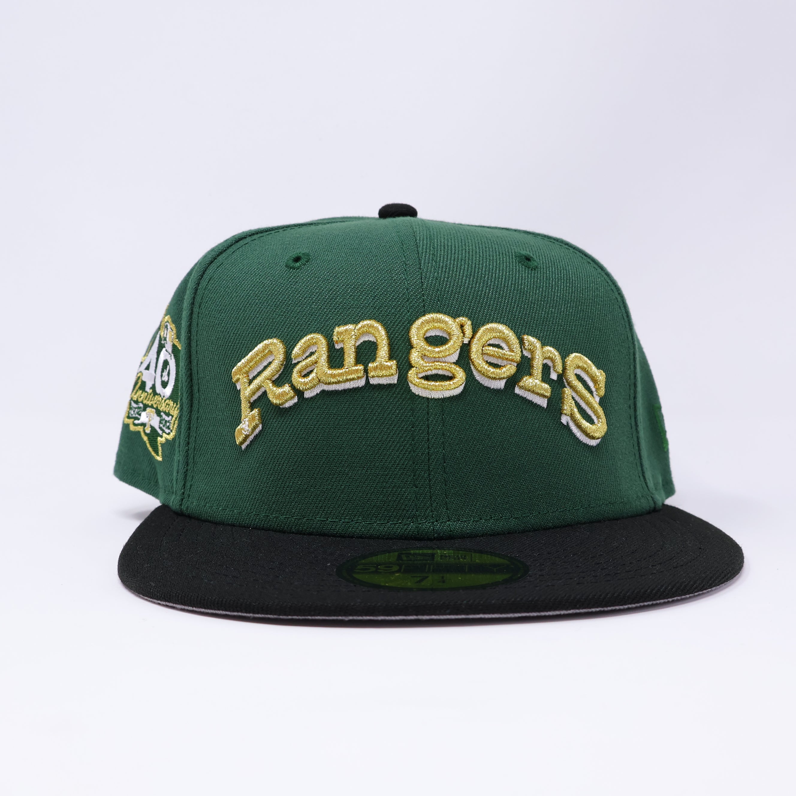 NWT 1/4 Green Dallas Texas Rangers 40th Anniversary 59fifty New Era Fitted Hat Cap