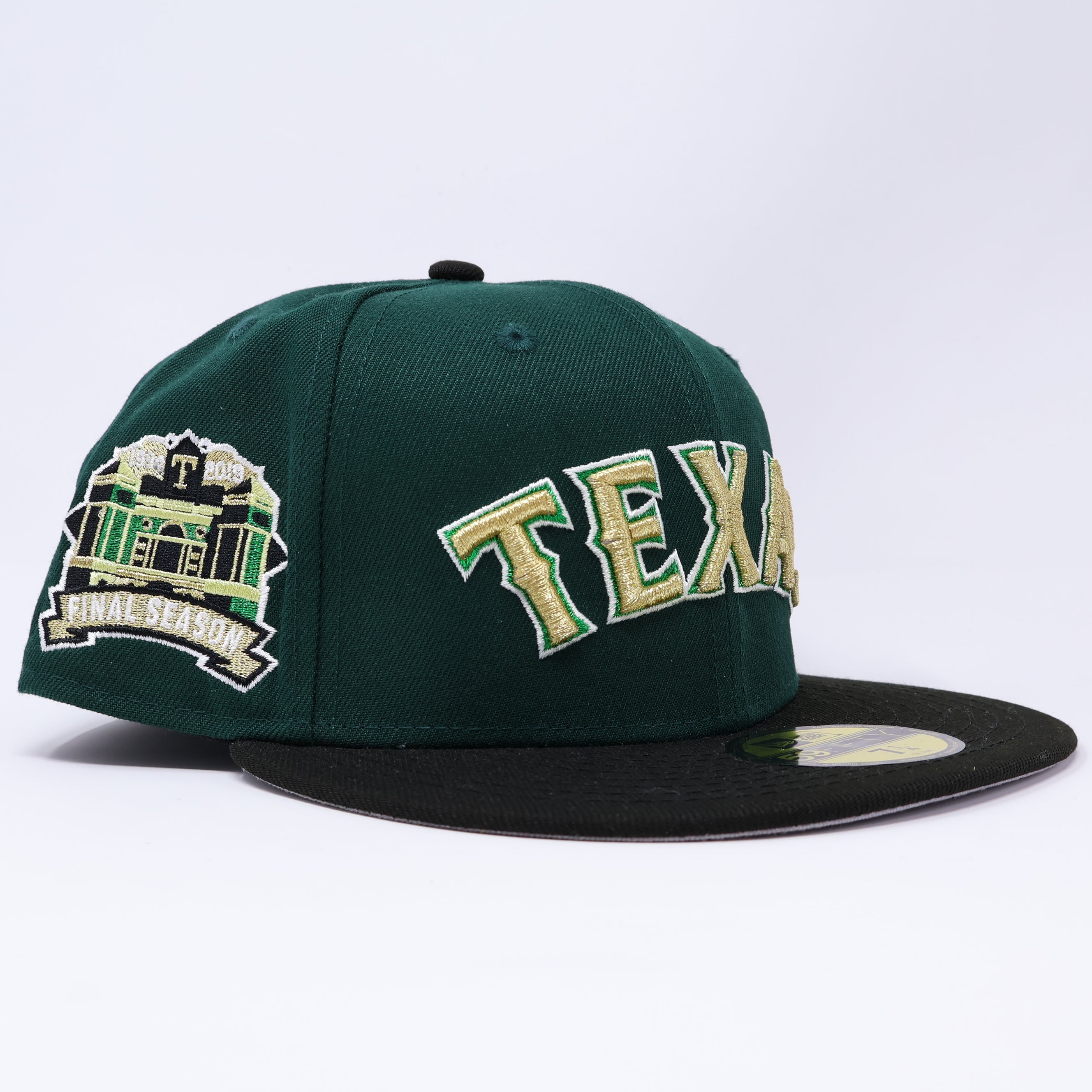 NWT 1/4 Green Dallas Texas Rangers Final Season 59fifty New Era Fitted Hat Cap