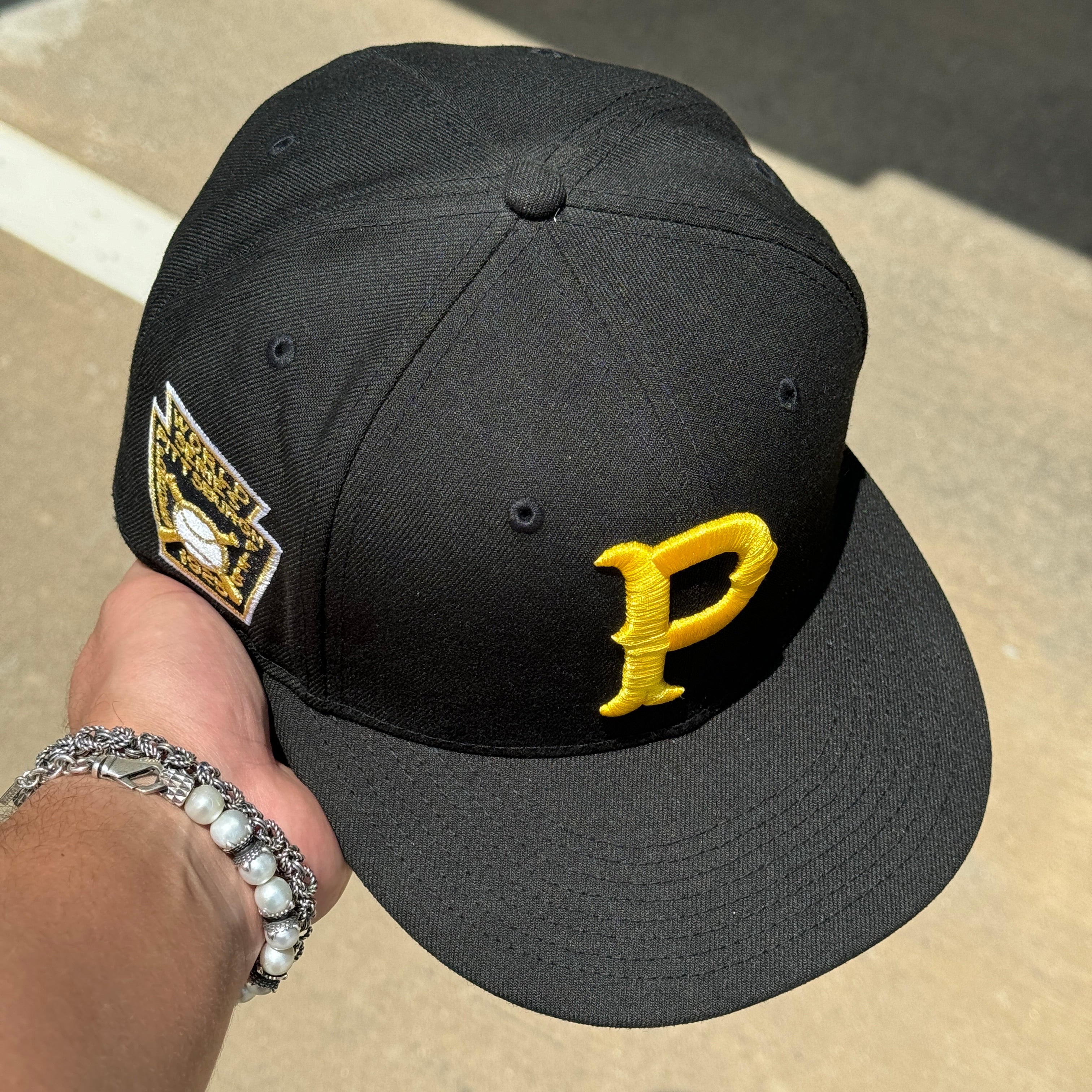 USED 5/8 Black Pittsburg Pirates 1925 World Series 59fifty New Era Fitted Hat Cap