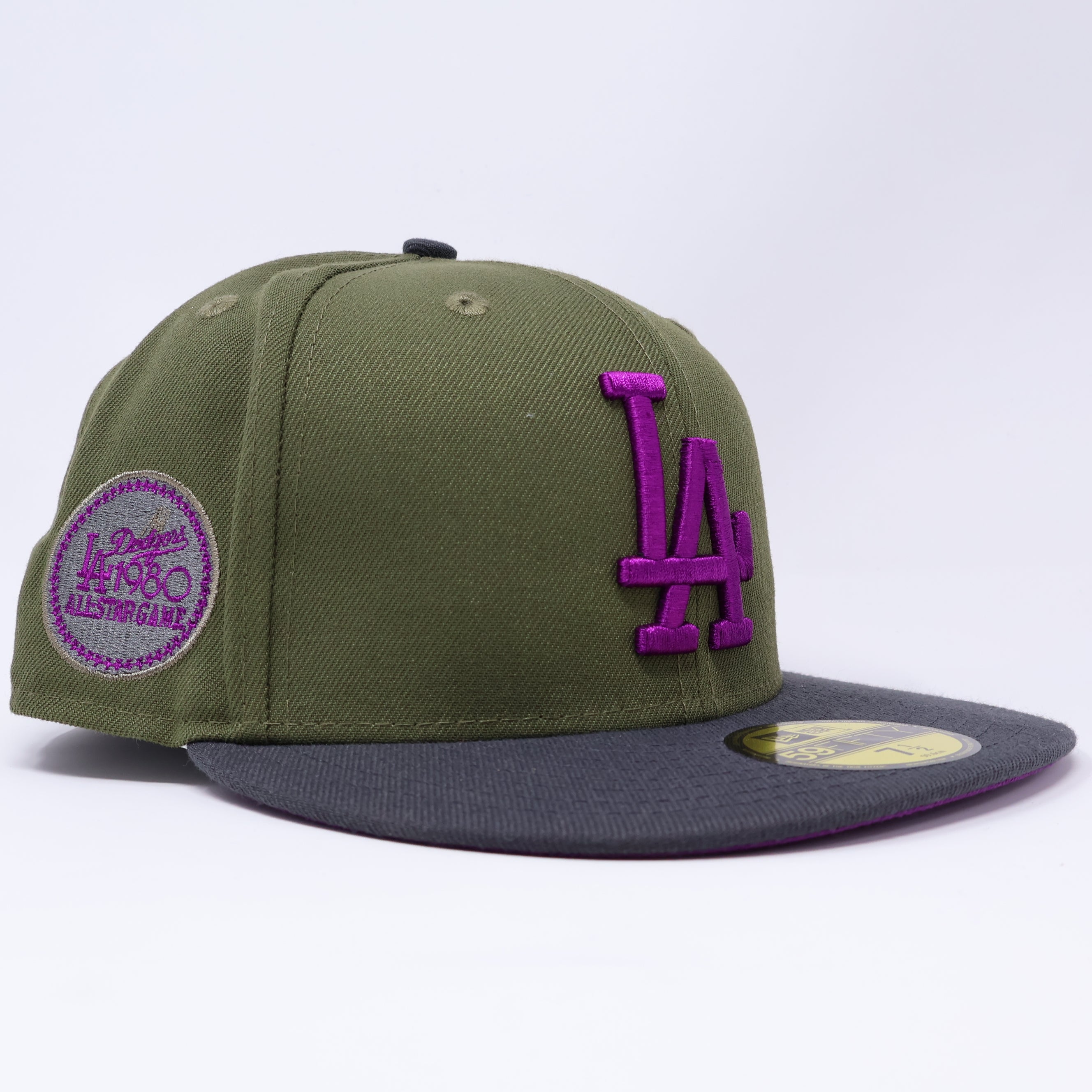 NWT 1/2 Green Los Angeles Dodgers 50th Anniversary 59fifty New Era Fitted Hat Cap