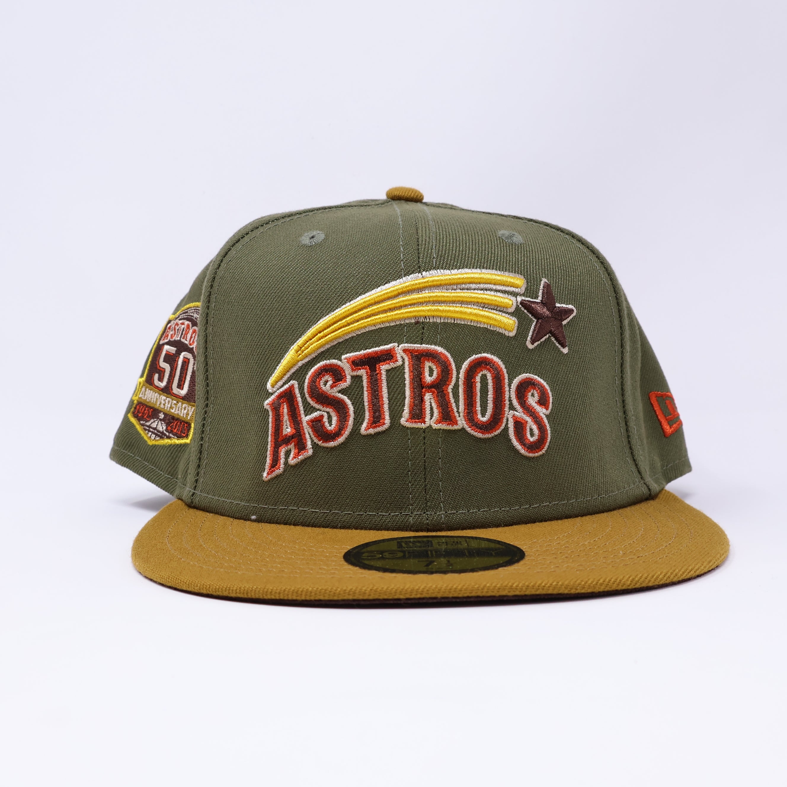 NWT 1/2 Green Houston Astros 50th Anniversary 59fifty New Era Fitted Hat Cap