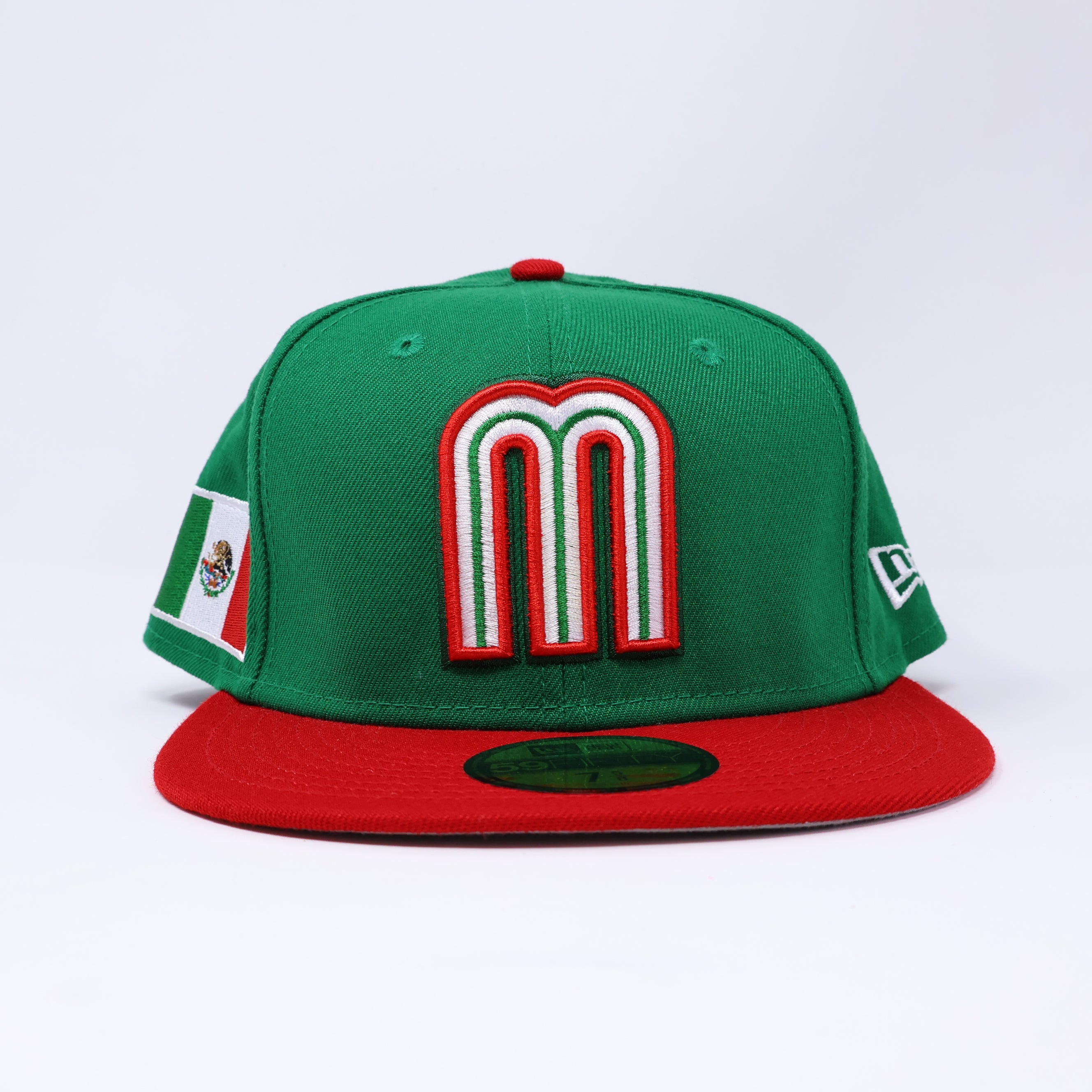 Green Mexican National Baseball Team New Era  59FIFTY Fitted Cap WBC Mexico 2Tone