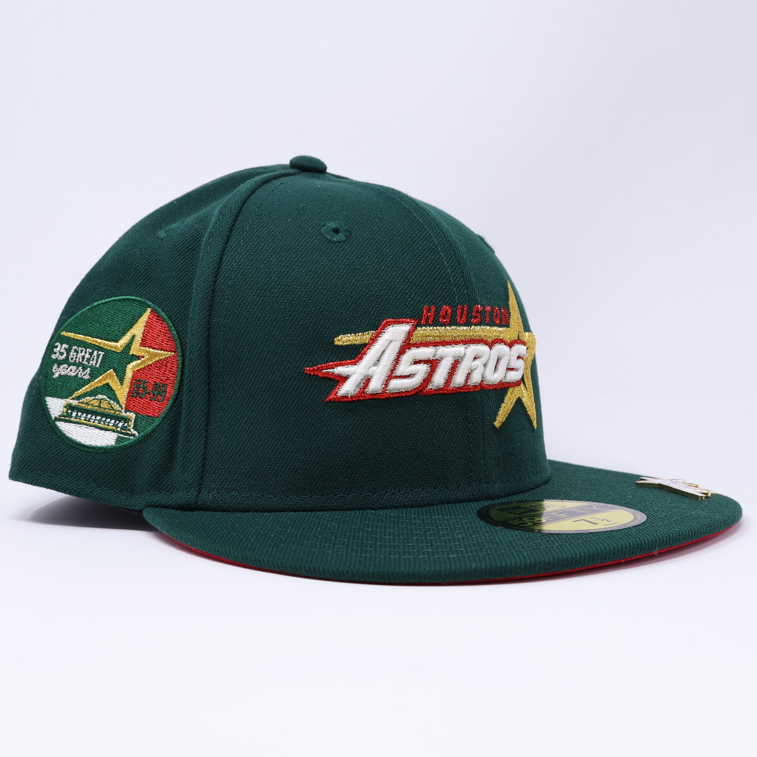 NWT 1/2 Green Houston Astros 35 Great Years 59fifty New Era Fitted Hat Cap