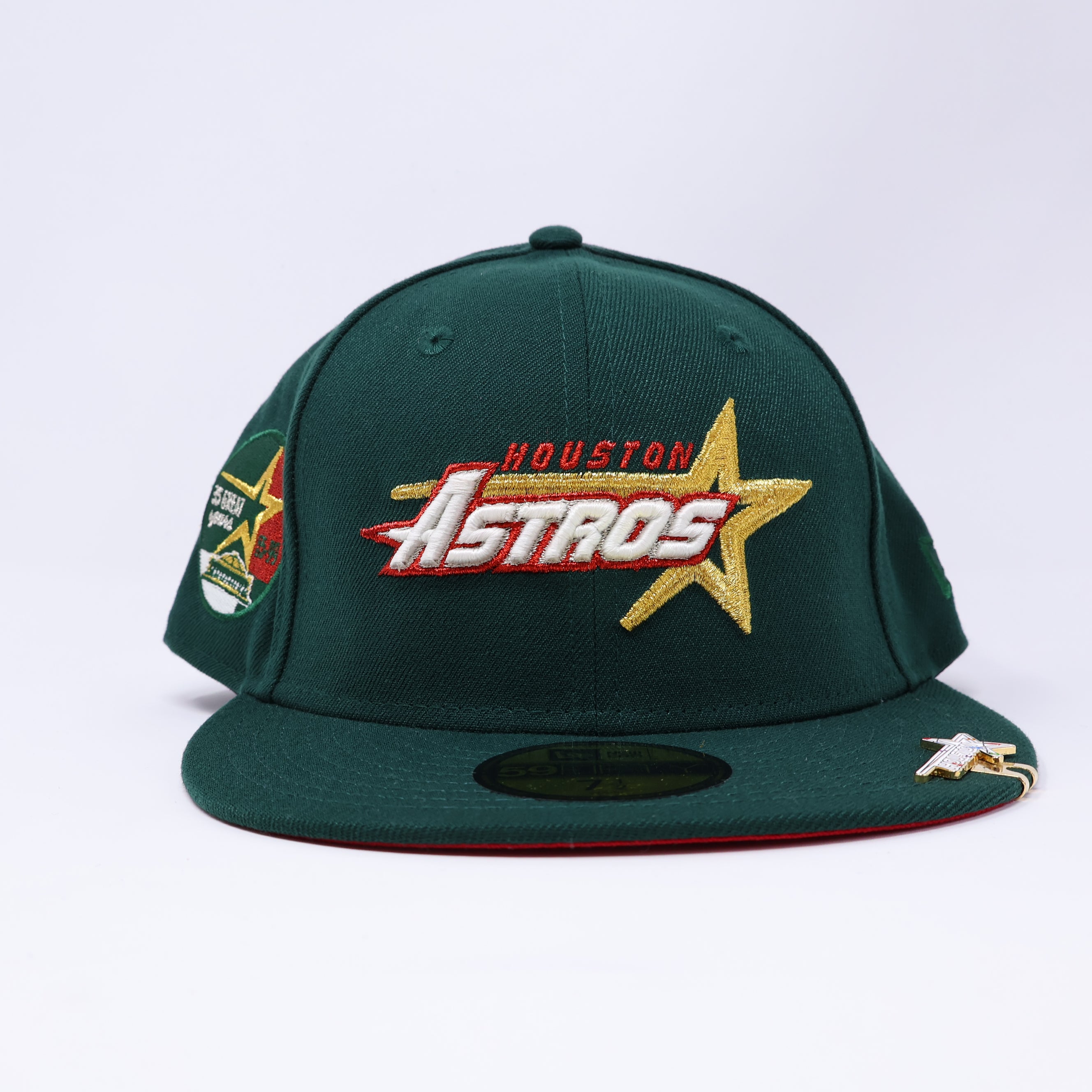 NWT 1/2 Green Houston Astros 35 Great Years 59fifty New Era Fitted Hat Cap
