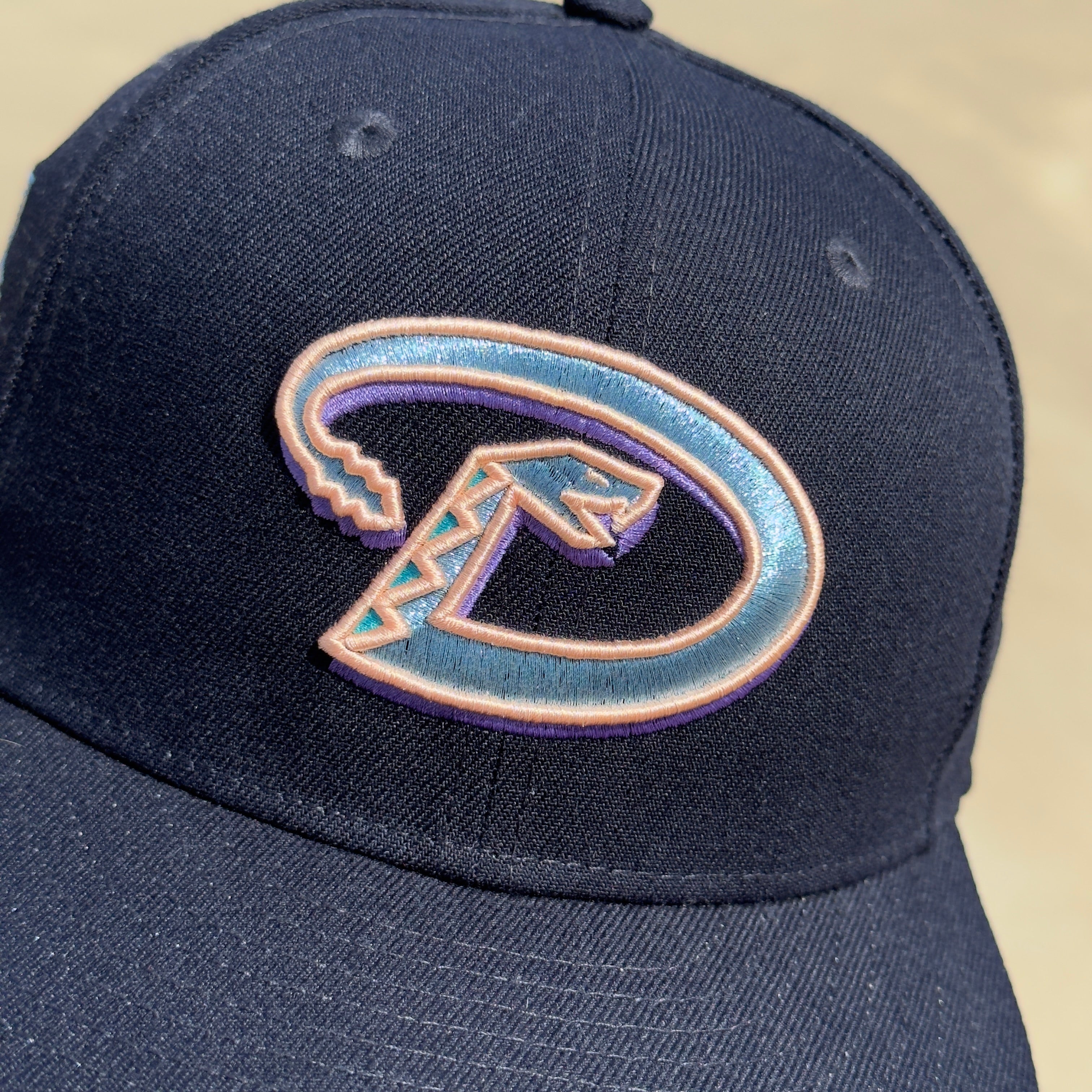 7 1/8 USED Navy Arizona Diamondbacks 20th Anniversary 59fifty New Era Fitted Cap