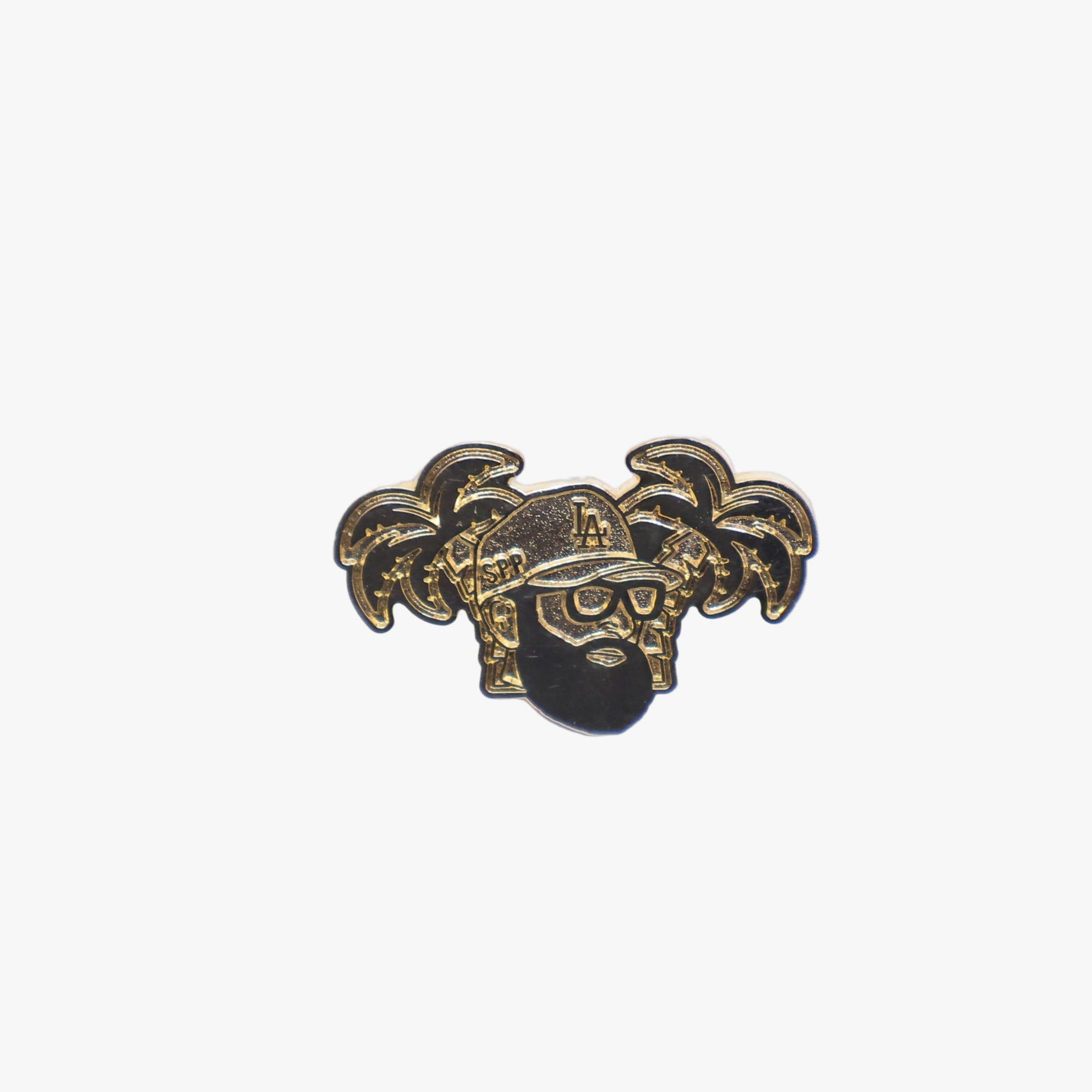 LA Represent Gold Graphic Pin