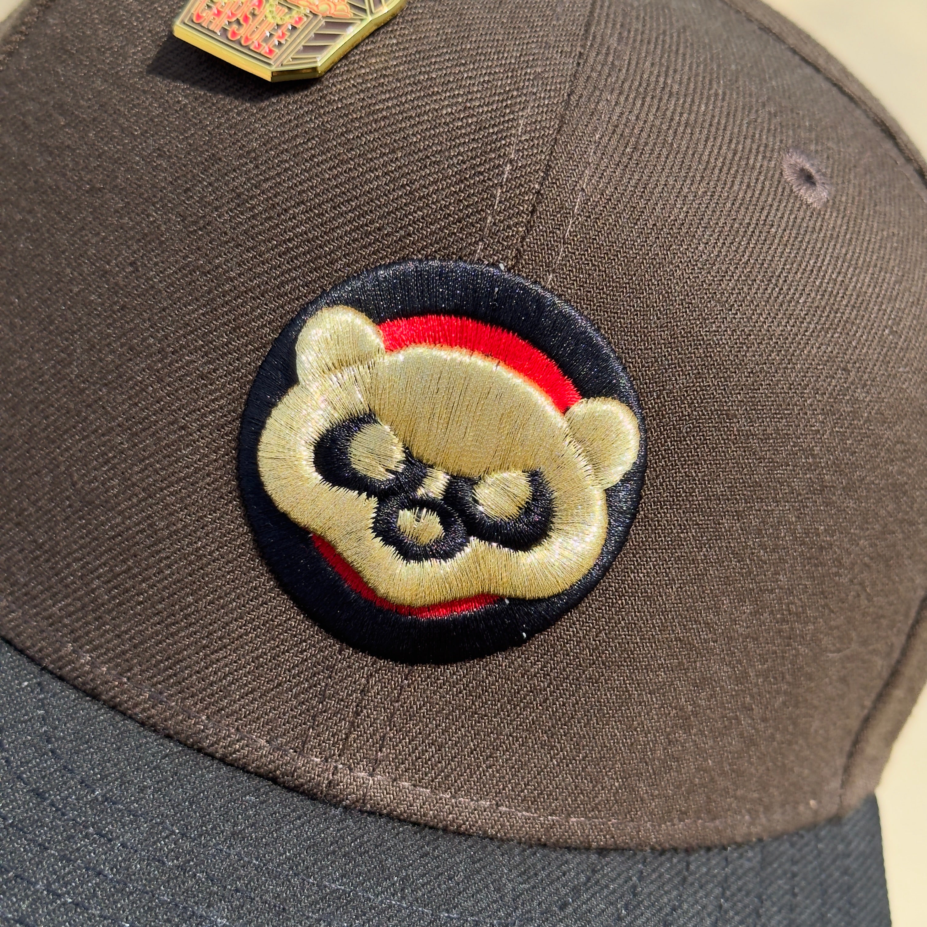7 1/8 USED Brown Capsule Chicago Cubs 1990 All Star Game 59fifty New Era Fitted Cap