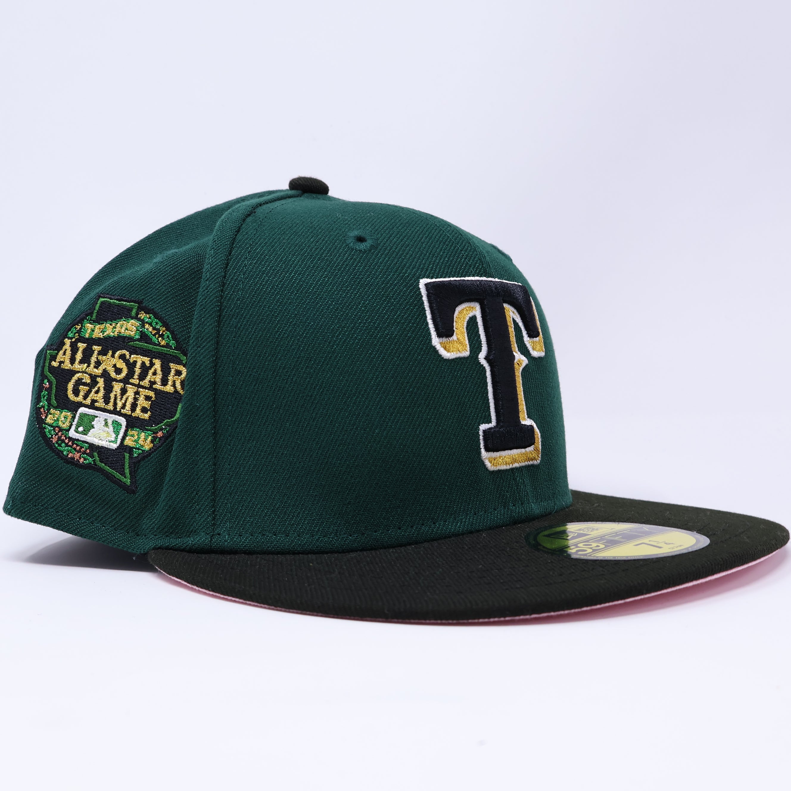NWT 1/4 Green Dallas Texas Rangers 2024 All Star Game 59fifty New Era Fitted Hat Cap