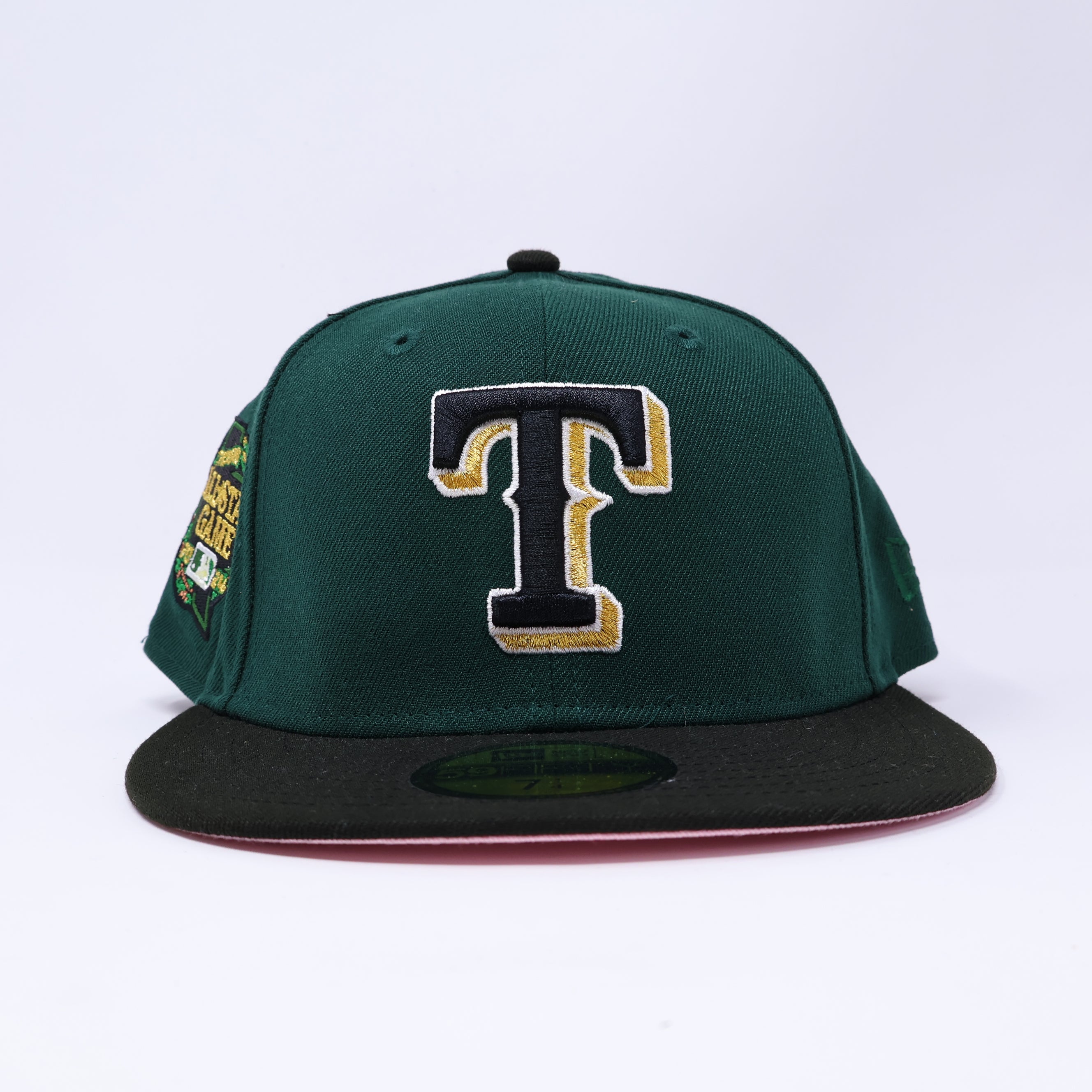 NWT 1/4 Green Dallas Texas Rangers 2024 All Star Game 59fifty New Era Fitted Hat Cap