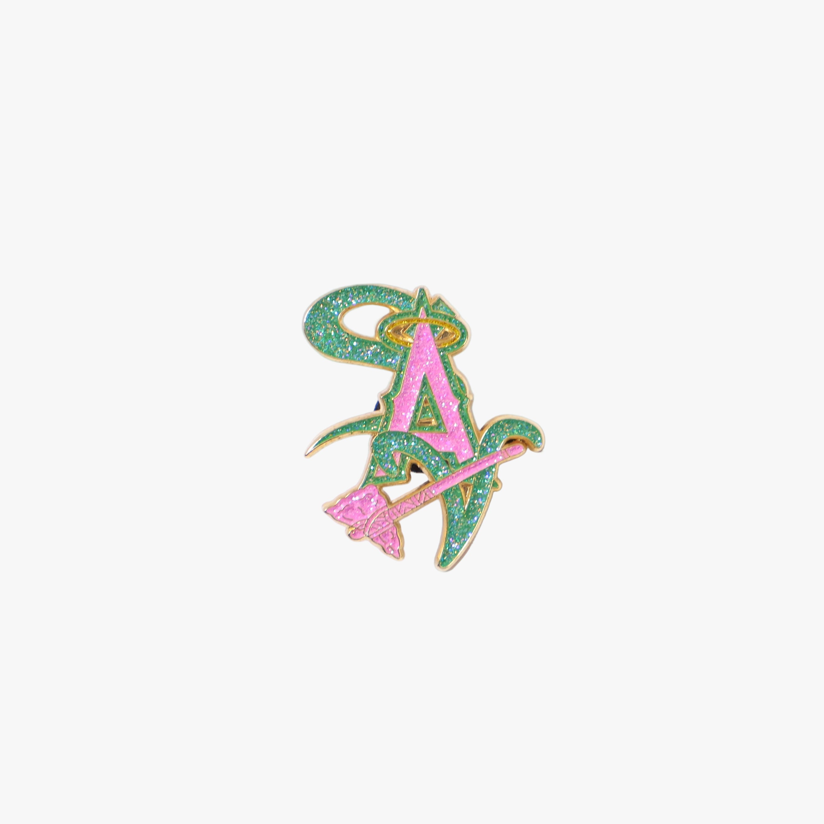 Green Snake Atlanta Braves Graphic Pin