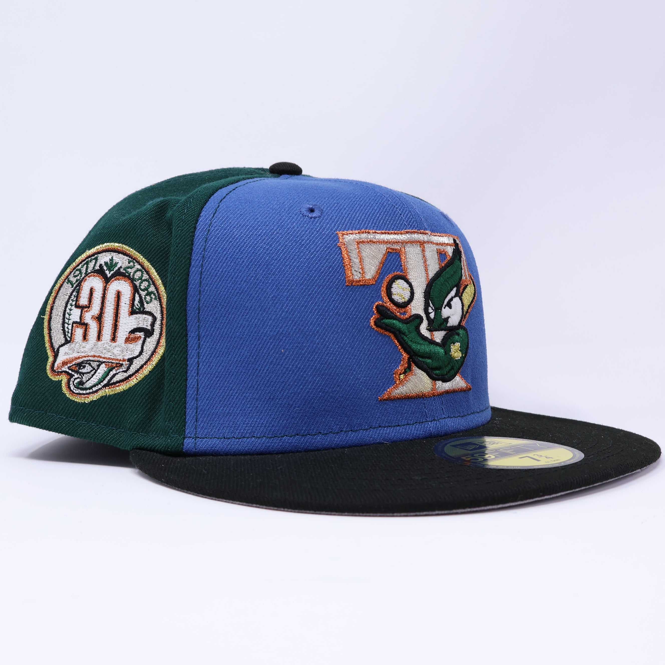 NWT 3/4 Green Toronto Blue Jays 30th Season 59fifty New Era Fitted Hat Cap