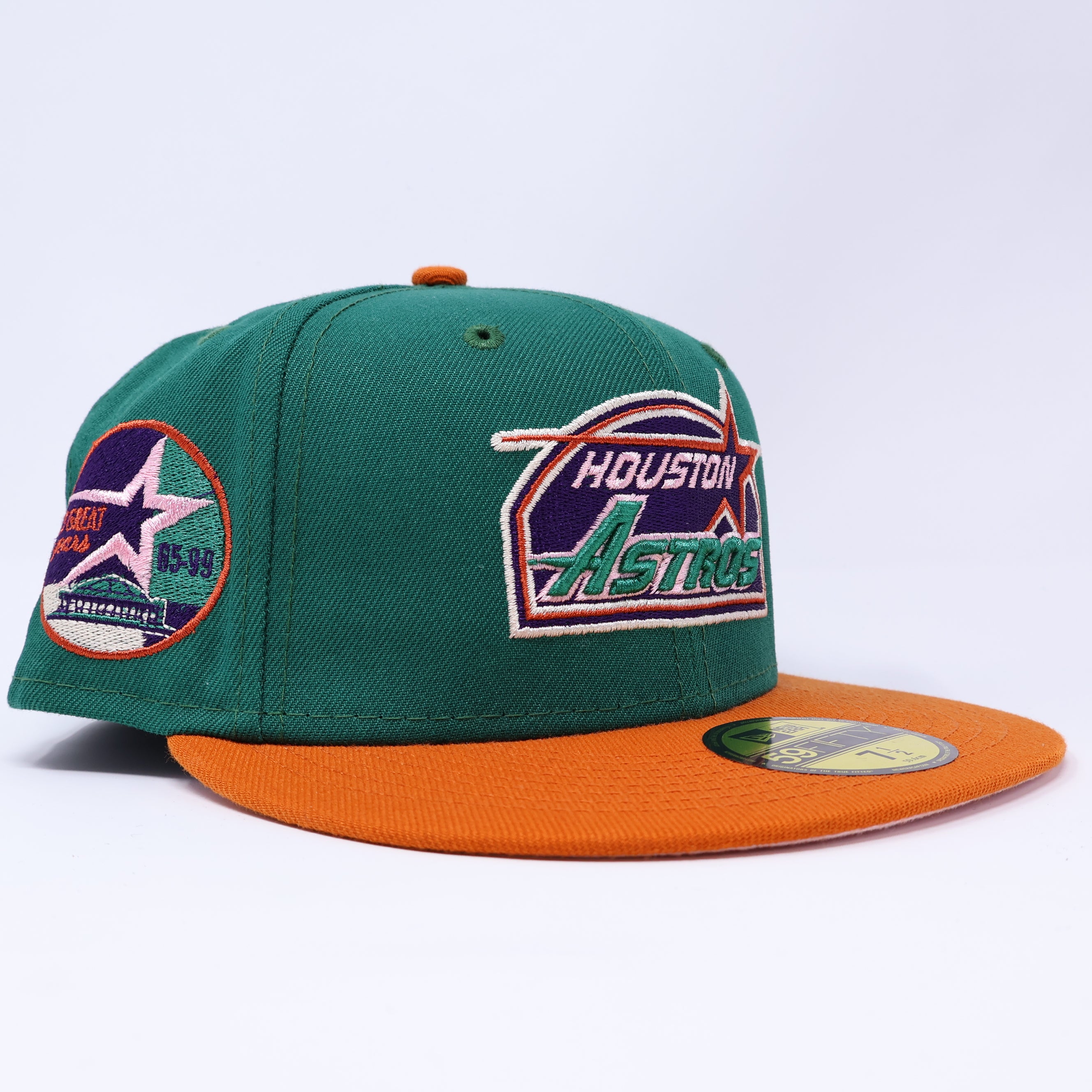 NEW 1/2 Green Houston Astros 35 Great Years Hatclub 59FIFTY New Era Fitted Hat Cap