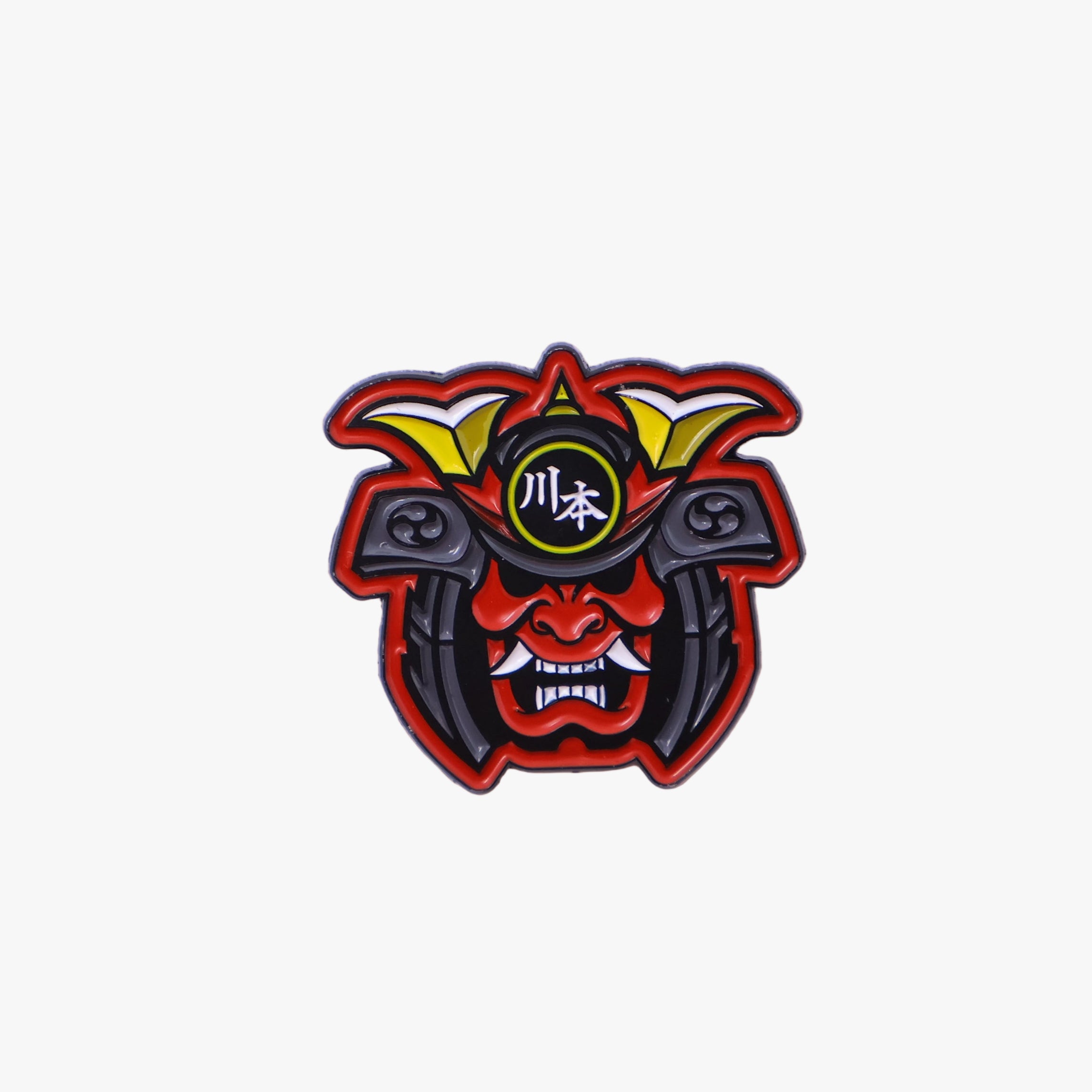 Japanese Imperial Mask Graphic Pin