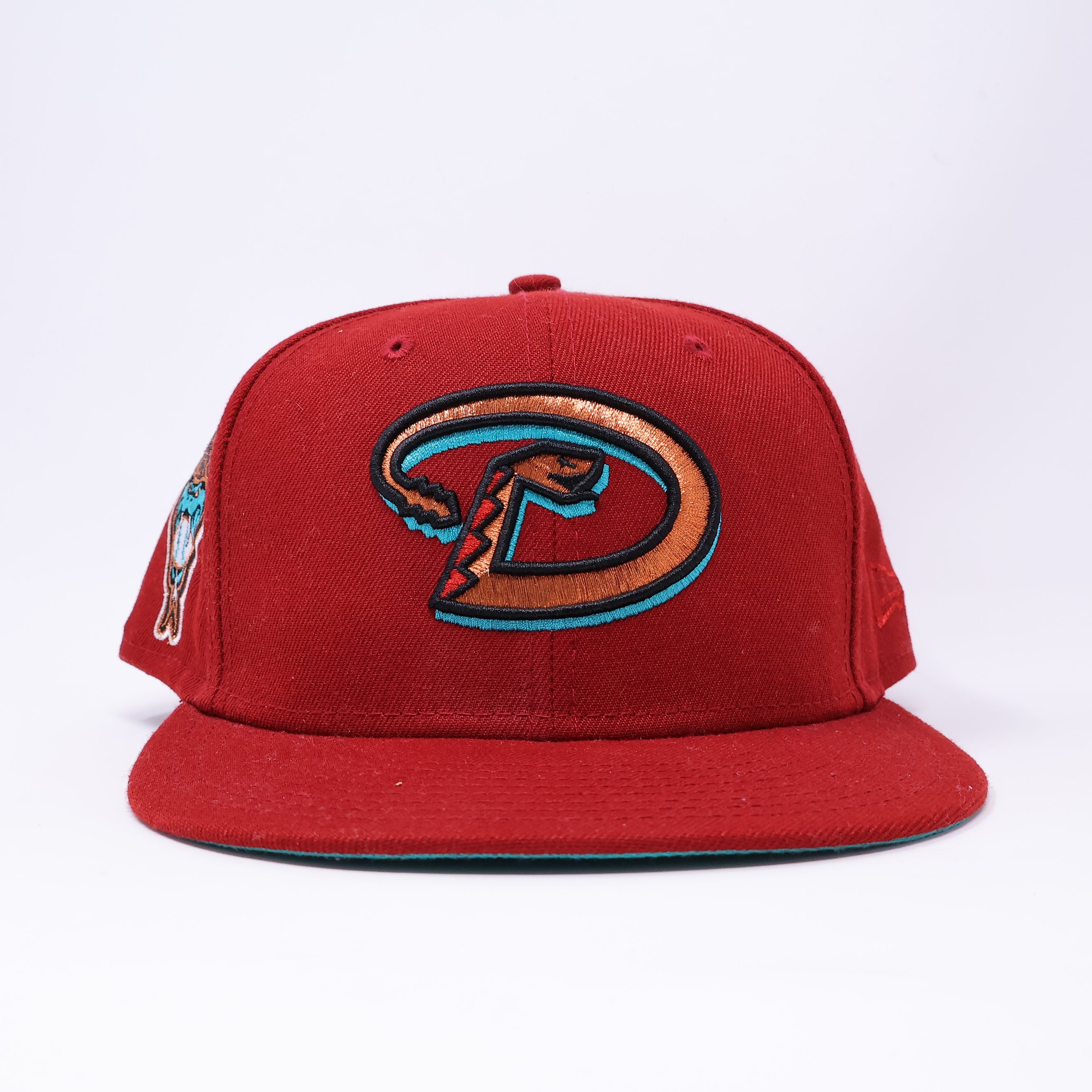 USED 5/8 Maroon Arizona Diamondbacks 1998 Inaugural 59fifty New Era Fitted Hat Cap