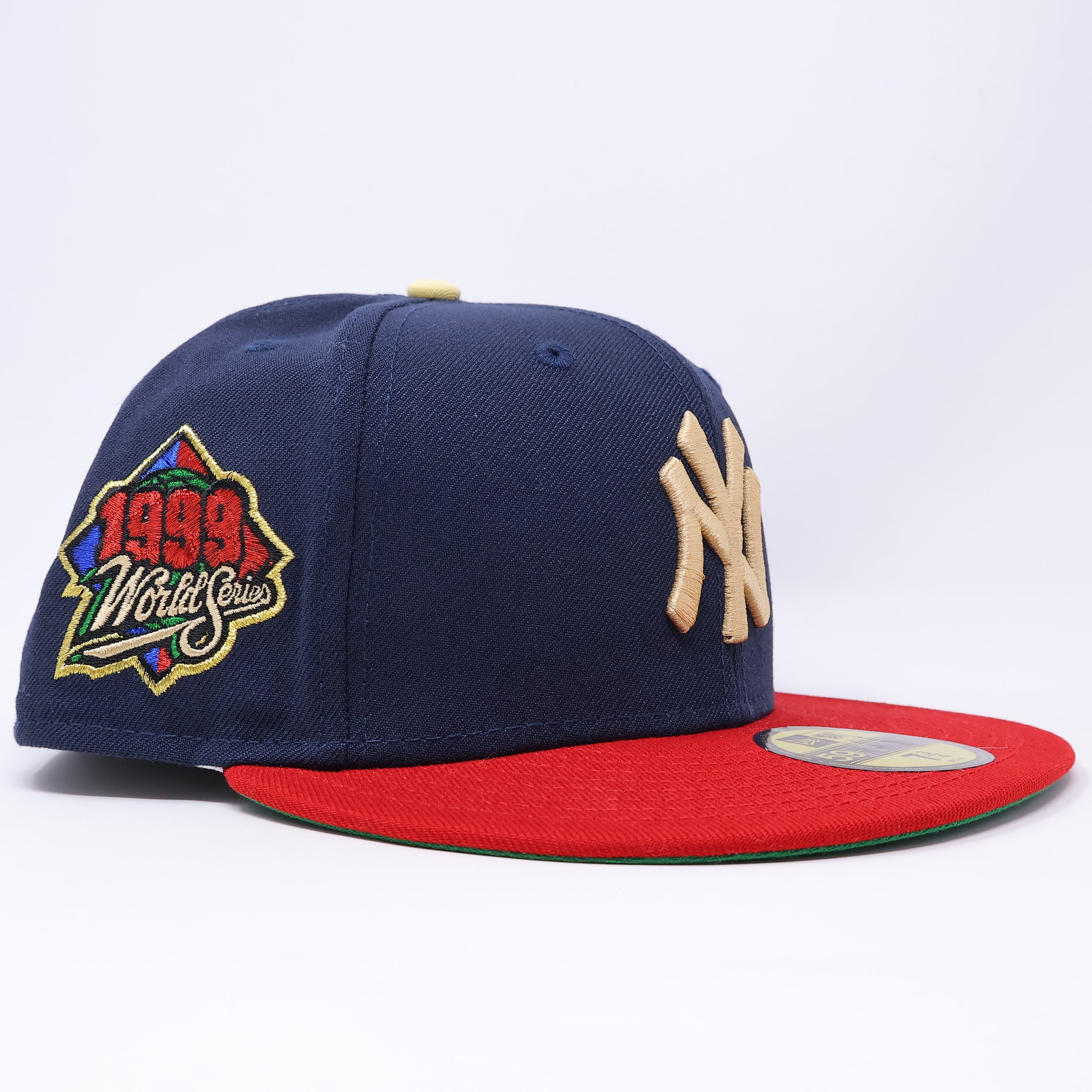 NWT 3/4 Navy New York Yankees 1999 World Series 59fifty New Era Fitted Hat Cap