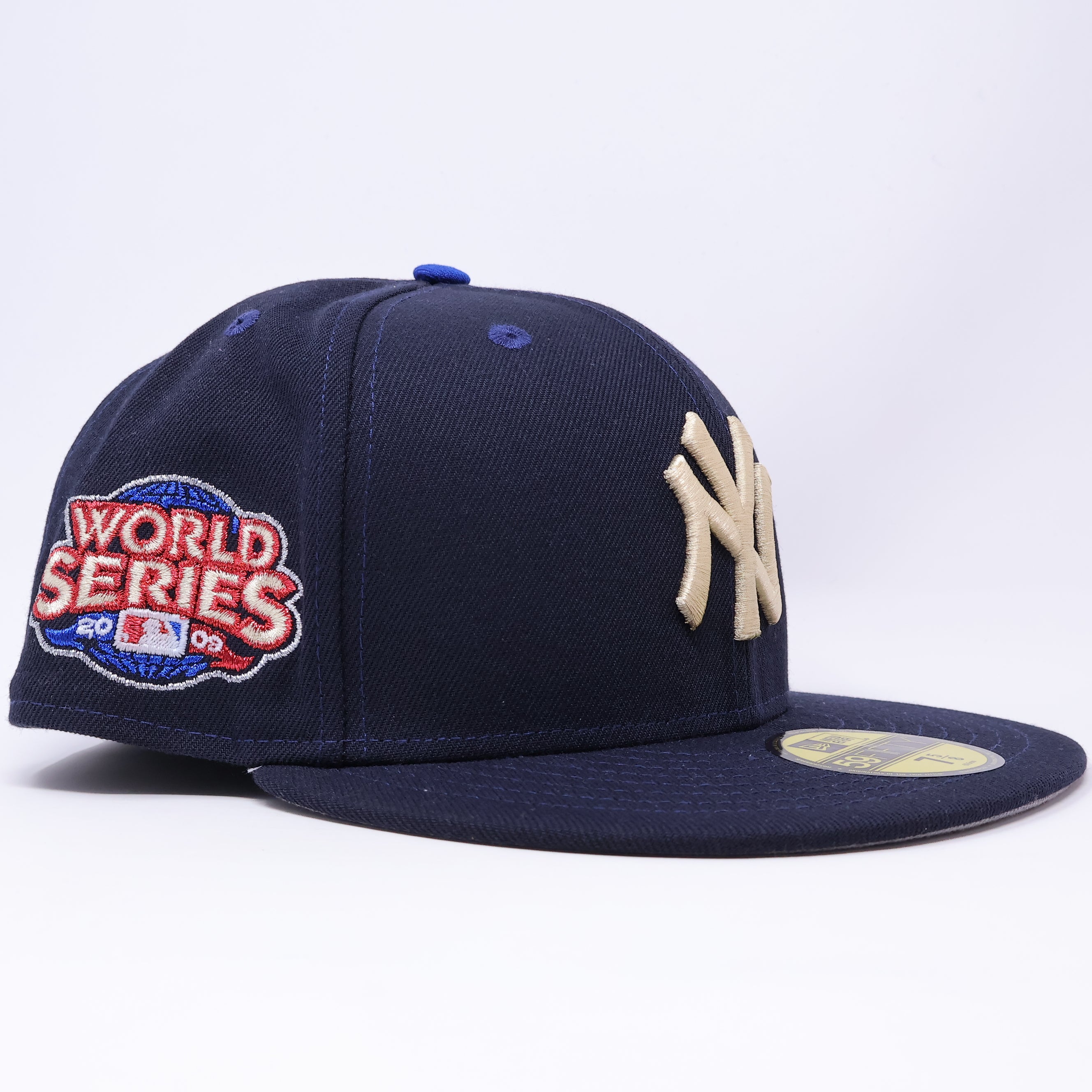 NWT 5/8 Navy New York Yankees 2009 World Series 59fifty New Era Fitted Hat Cap