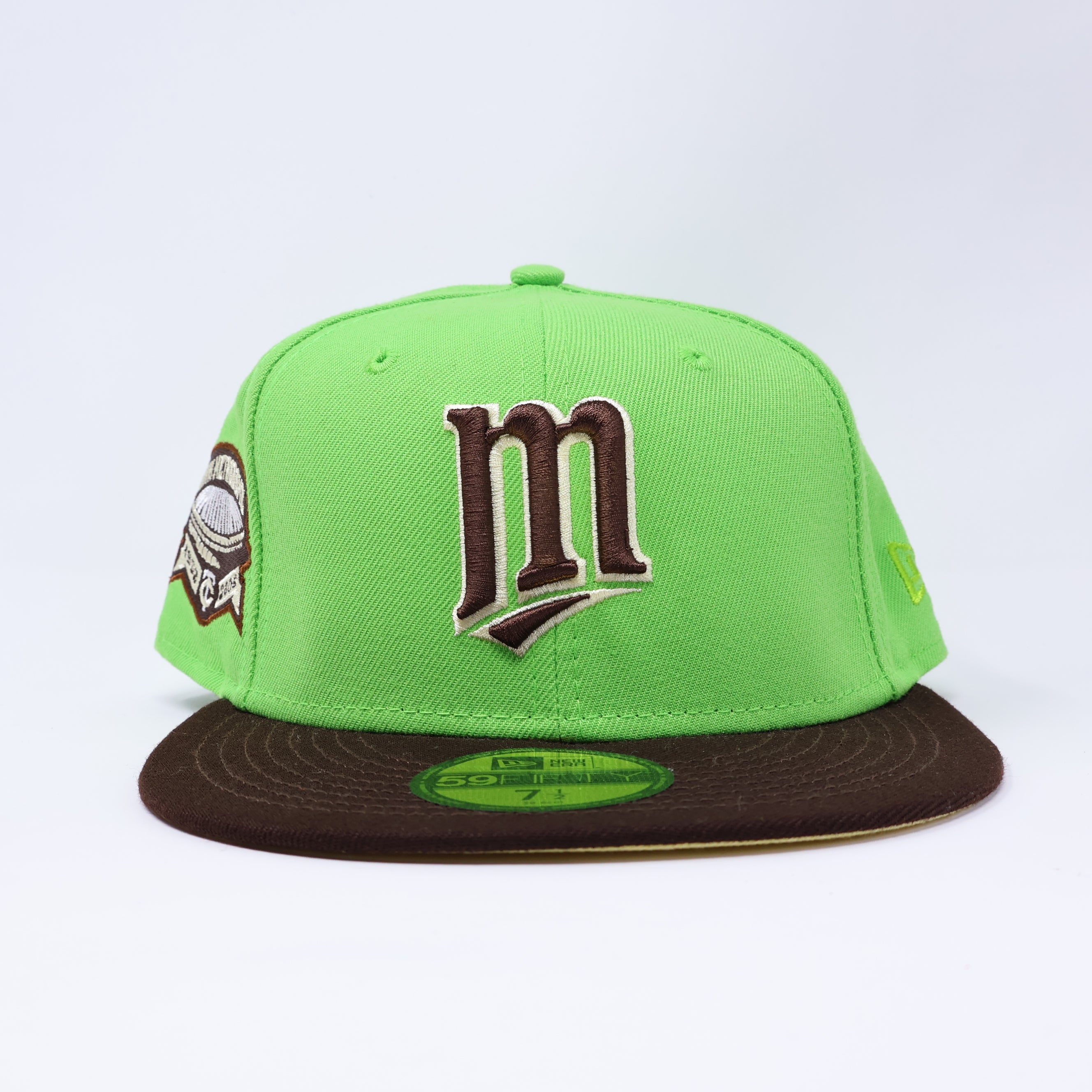 Green Minnesota Twins HHH Metrodome 59fifty New Era Fitted Hat Cap