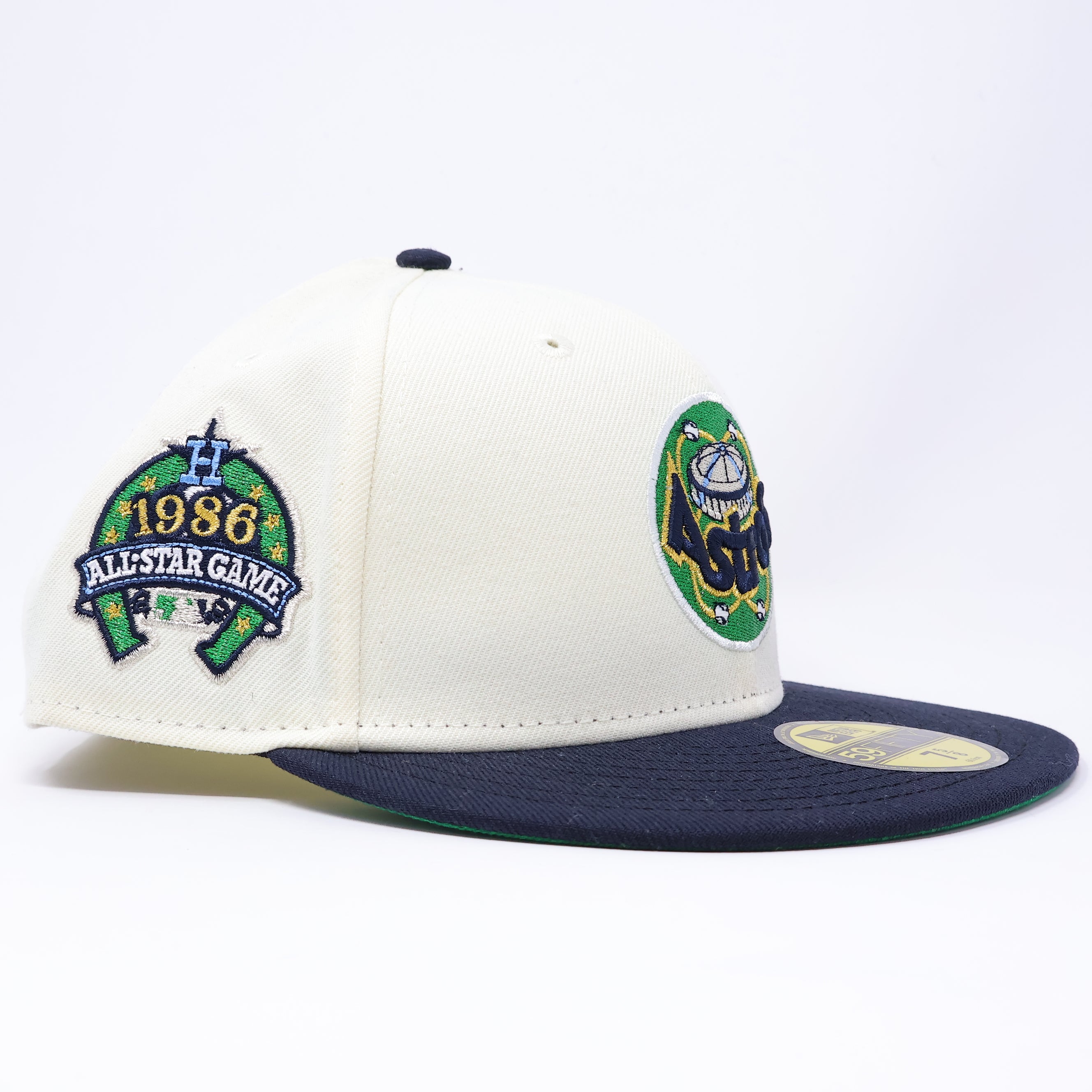 NWT 5/8 Chrome Houston Astros 1986 All-Star Game 59fifty New Era Fitted Hat Cap