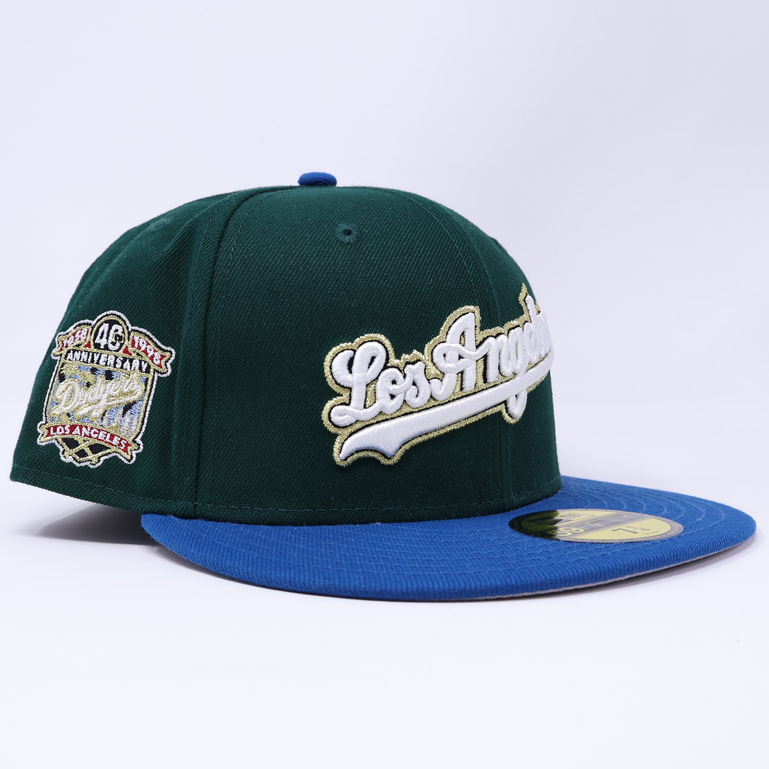NWT 1/4 Green Los Angeles Dodgers 40th Anniversary 59fifty New Era Fitted Hat Cap