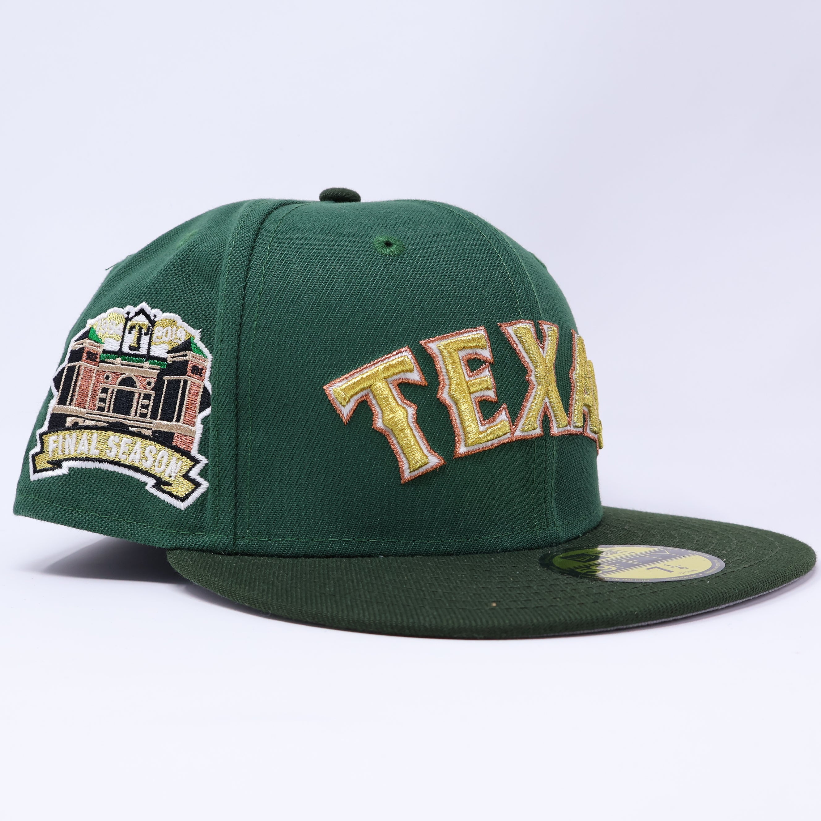 NWT 1/4 Green Dallas Texas Rangers Final Season 59fifty New Era Fitted Hat Cap