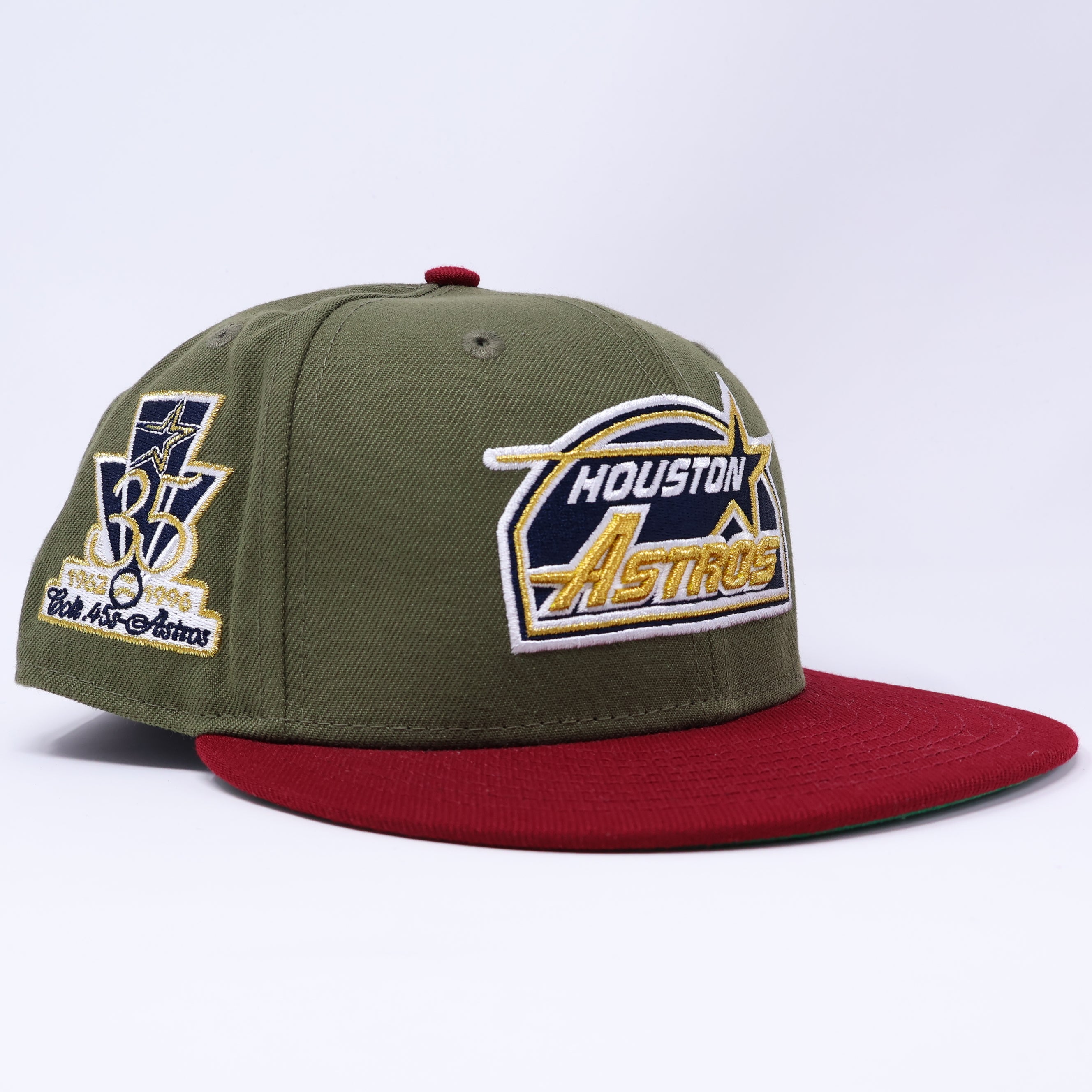 1/2 NEW Olive Houston Astros 35 Years Hatclub 59fifty New Era Fitted Hat Cap